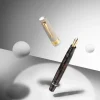 Omas Bologna Fountain Pen in Galassia Argento with Gold Trim 14K