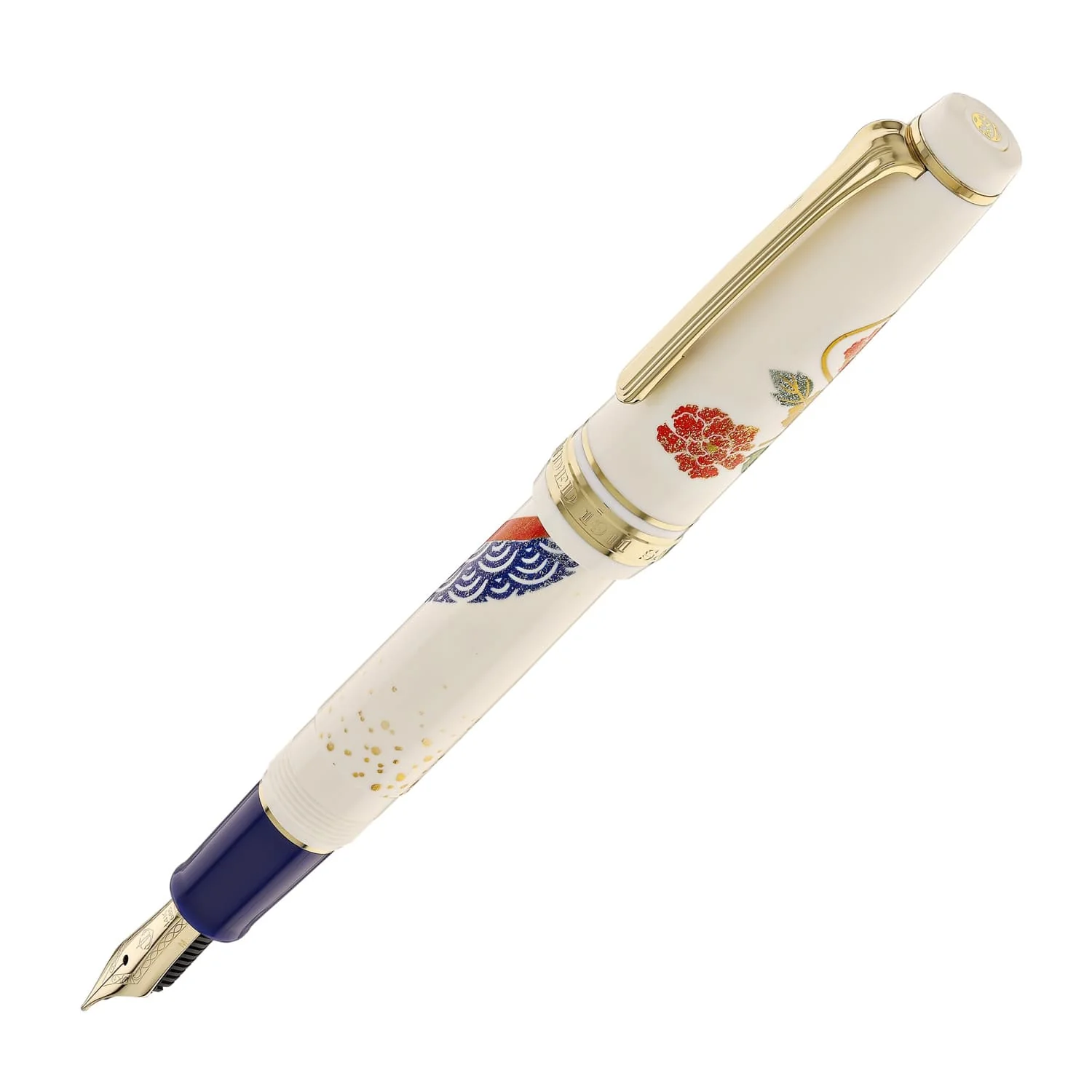 4679-sailor-professional-gear-slim-kimono-fountain-pen-in-happiness-with-gold-ip-14k-gold-1.webp Sailor Professional Gear Slim 'Kimono' Fountain Pen in Happiness with Gold IP - 14K Gold