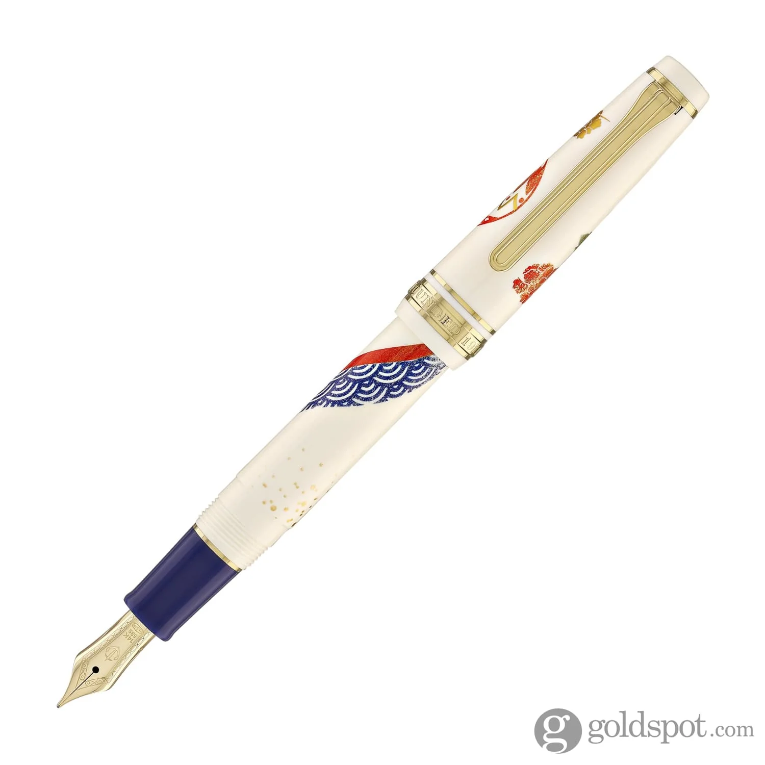 4679-sailor-professional-gear-slim-kimono-fountain-pen-in-happiness-with-gold-ip-14k-gold-3.webp Sailor Professional Gear Slim 'Kimono' Fountain Pen in Happiness with Gold IP - 14K Gold
