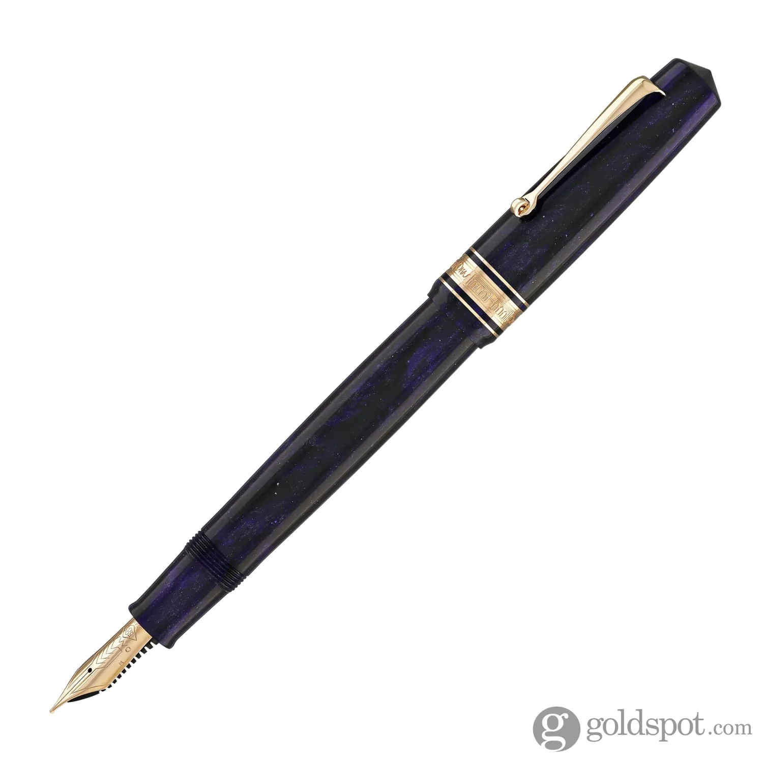 Omas Bologna Fountain Pen in Ametista Profondo (Deep Amethyst) with Rose Gold Trim