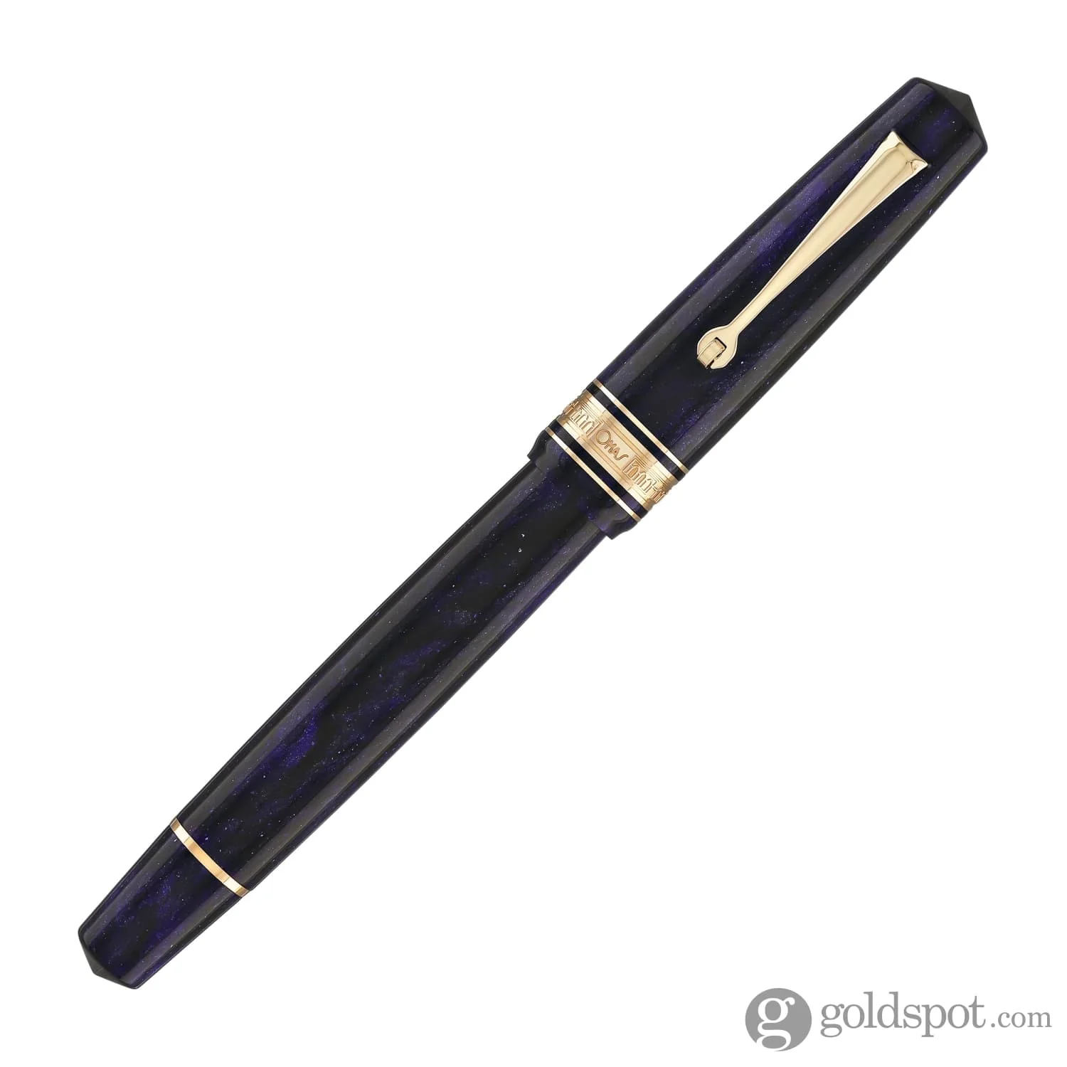 Omas Bologna Fountain Pen in Ametista Profondo (Deep Amethyst) with Rose Gold Trim