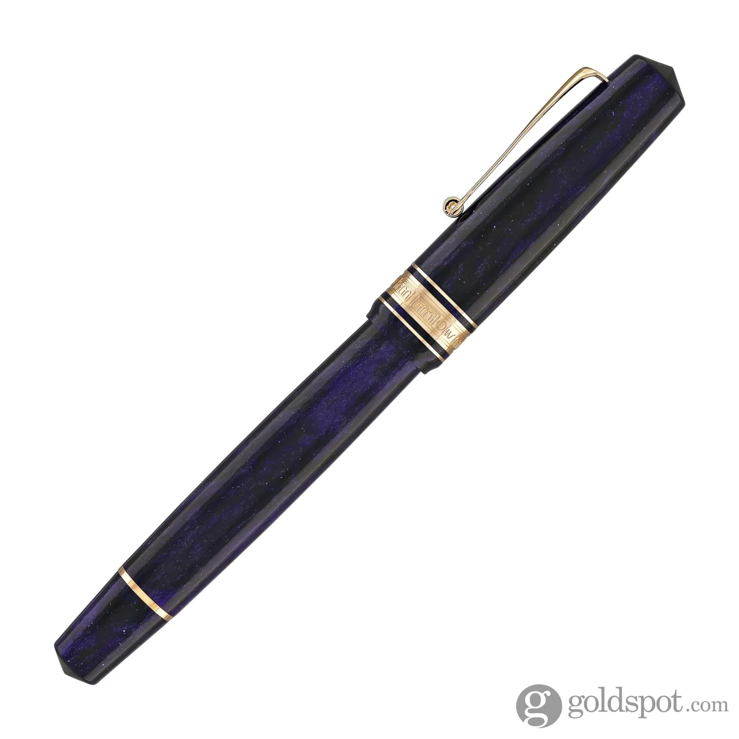Omas Bologna Fountain Pen in Ametista Profondo (Deep Amethyst) with Rose Gold Trim