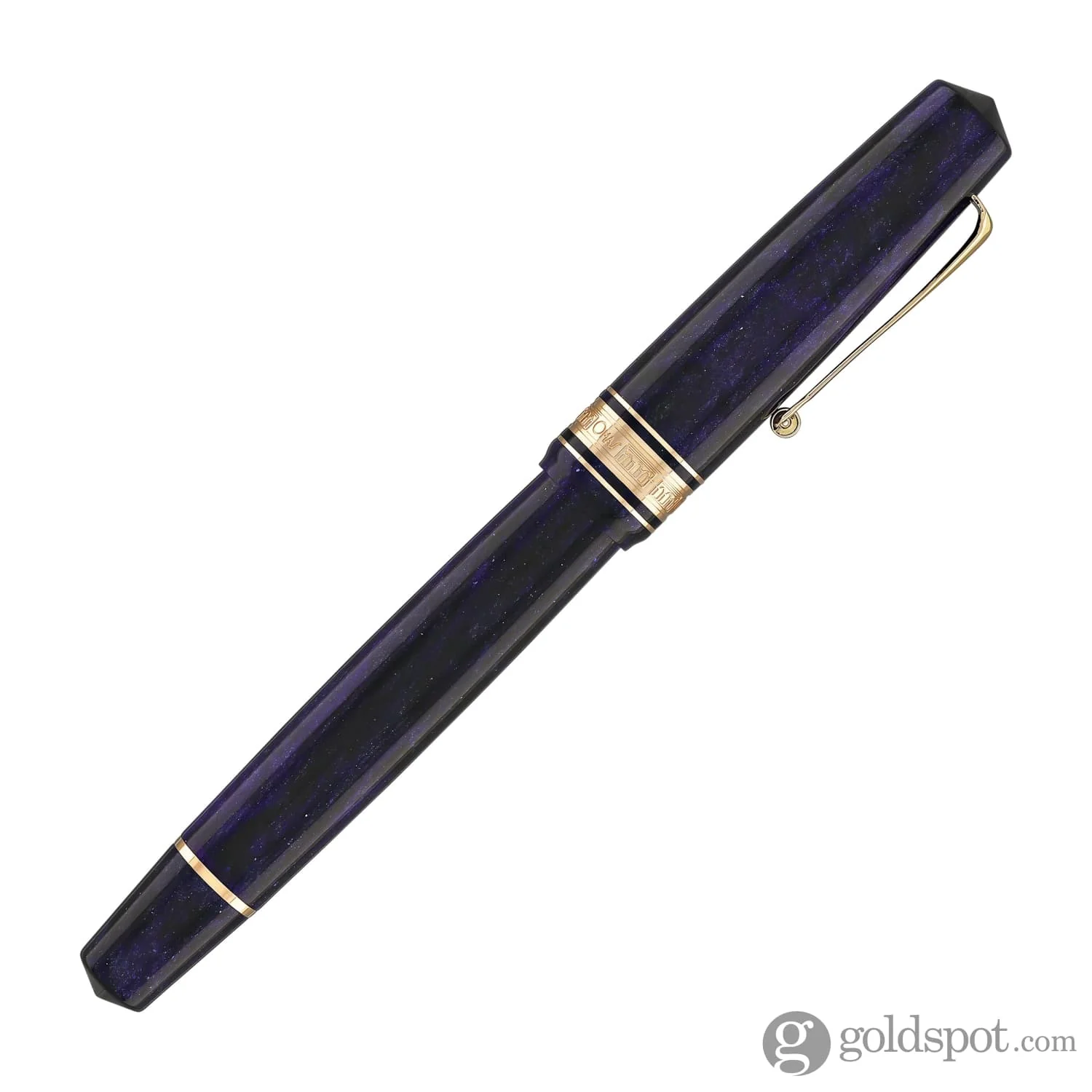 Omas Bologna Fountain Pen in Ametista Profondo (Deep Amethyst) with Rose Gold Trim