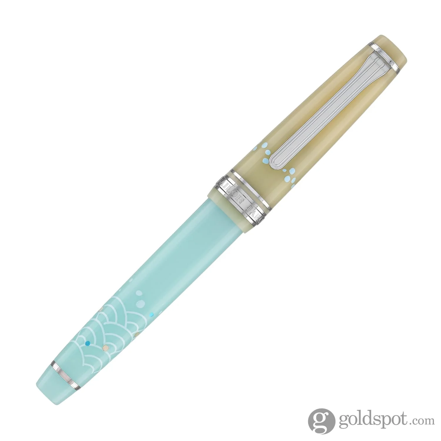 4709-sailor-professional-gear-slim-princess-raden-fountain-pen-in-princess-koto-with-silver-trim-14k-gold-4.webp Sailor Professional Gear Slim 'Princess Raden' Fountain Pen in Princess Koto with Silver Trim - 14K Gold