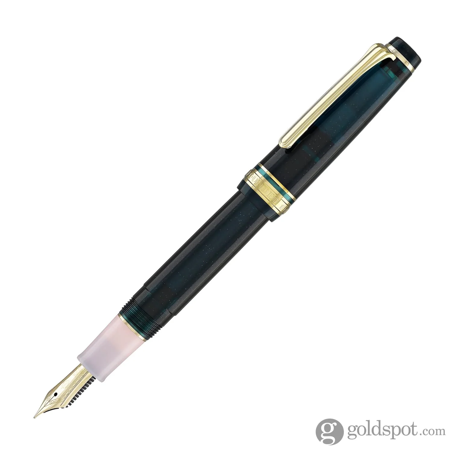 Sailor Pro Gear Slim Shikiori Sansui Fountain Pen in Summer - "Komakusa" with Gold Trim - Medium Fine Point