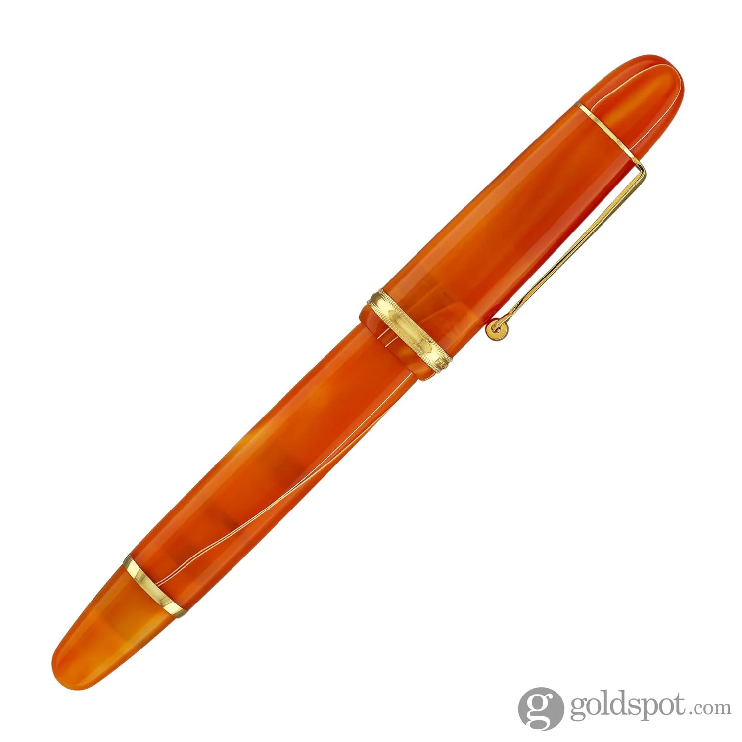 Penlux Masterpiece Grande Fountain Pen in Orange Swirl