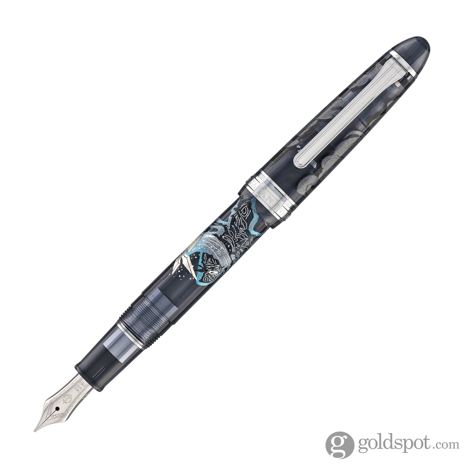 4754-sailor-1911-standard-ninja-fountain-pen-in-star-with-rhodium-trim-14k-gold-3.jpg Sailor 1911 Standard Ninja Fountain Pen in Star with Rhodium Trim - 14K Gold