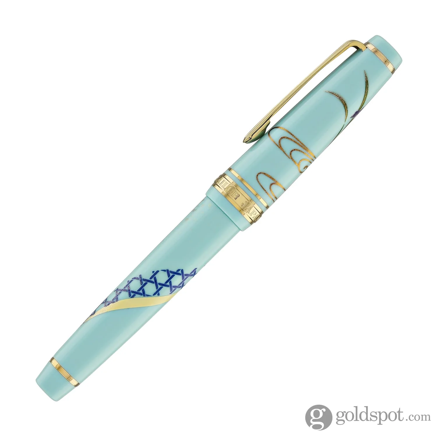 4762-sailor-professional-gear-slim-kimono-fountain-pen-in-protective-charm-with-gold-ip-14k-gold-7.webp Sailor Professional Gear Slim 'Kimono' Fountain Pen in Protective Charm with Gold IP - 14K Gold
