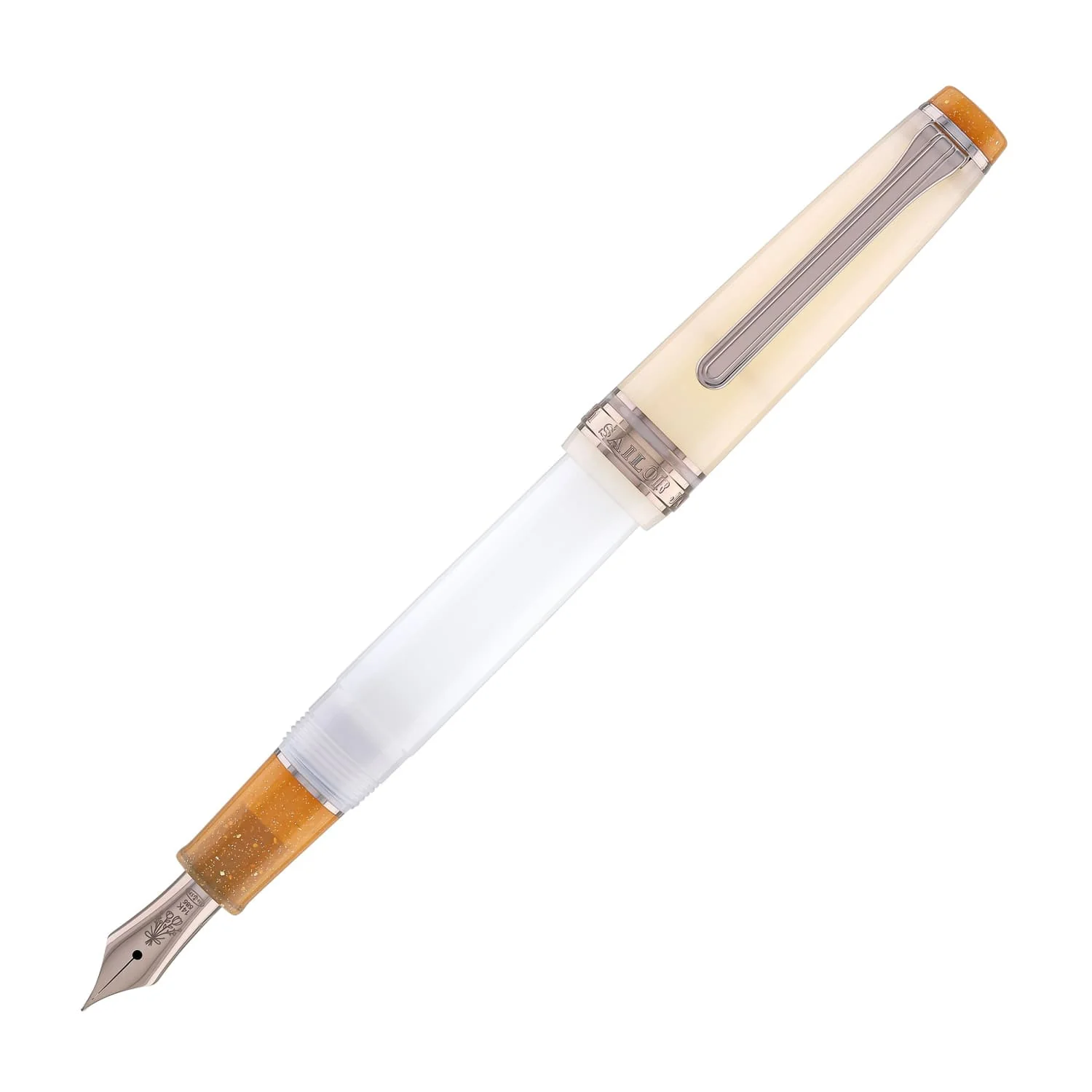 4766-sailor-professional-gear-slim-dried-flower-fountain-pen-in-mimosa-14k-gold-1.webp Sailor Professional Gear Slim Dried Flower Fountain Pen in Mimosa - 14k Gold