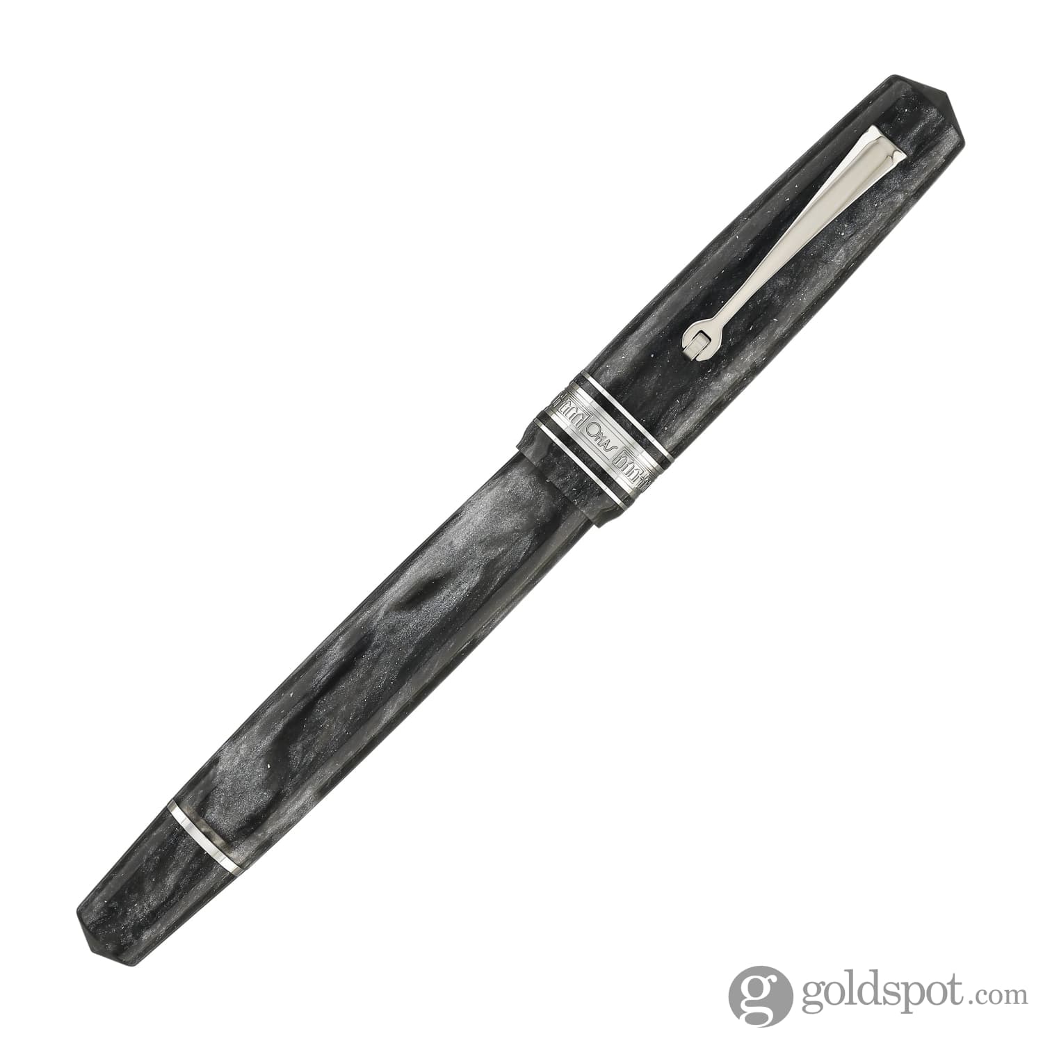 Omas Bologna Fountain Pen in Grigio Luminoso (Bright Gray) with Silver Trim