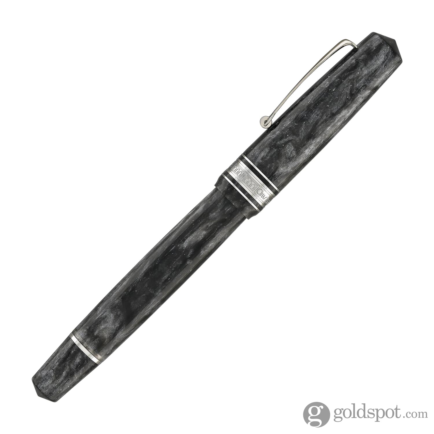 Omas Bologna Fountain Pen in Grigio Luminoso (Bright Gray) with Silver Trim