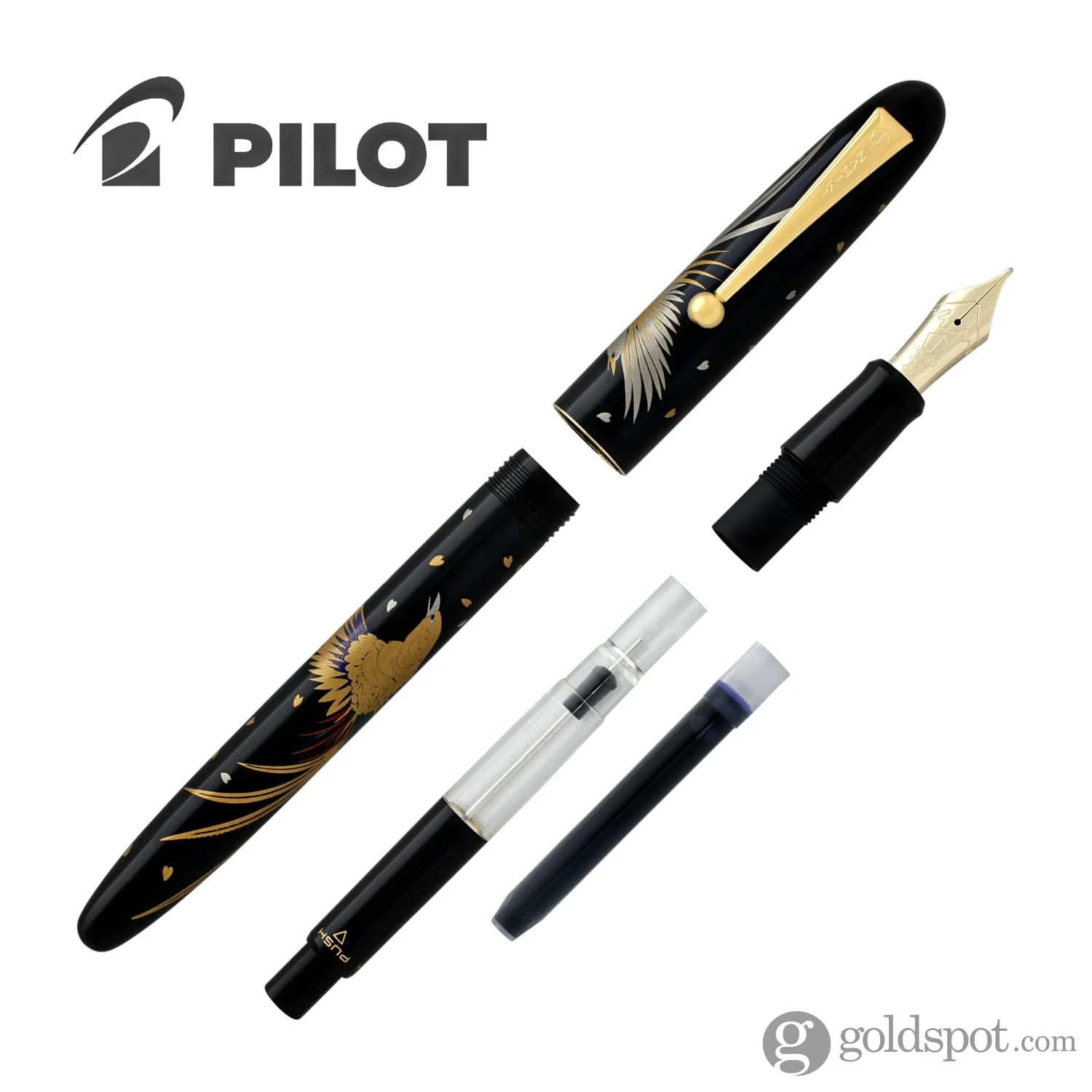Namiki Nippon Art Collection Fountain Pen in Golden Pheasant - 14K Gold