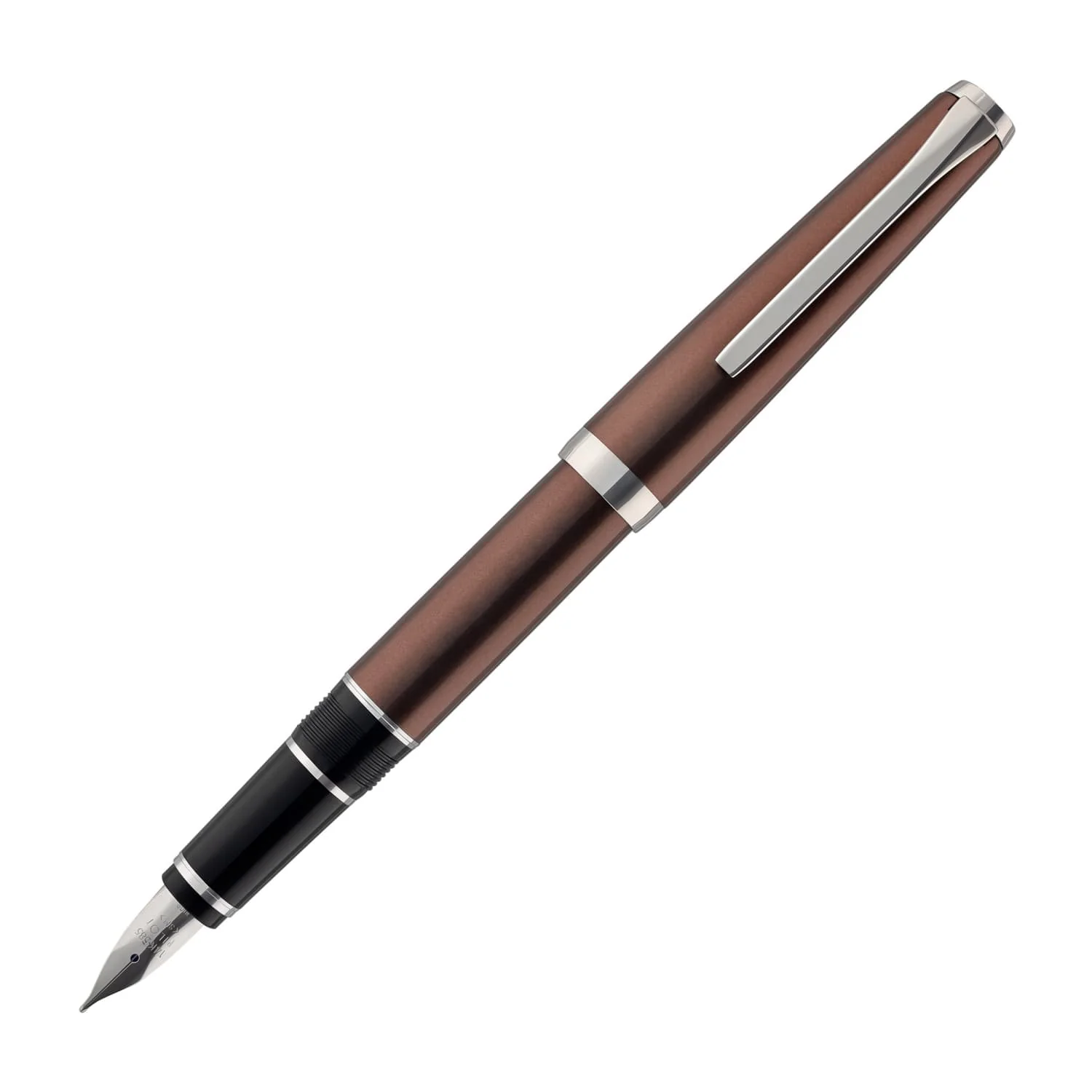 4790-pilot-metal-falcon-fountain-pen-in-brown-soft-flexible-1.webp Pilot Metal Falcon Fountain Pen in Brown - Soft Flexible