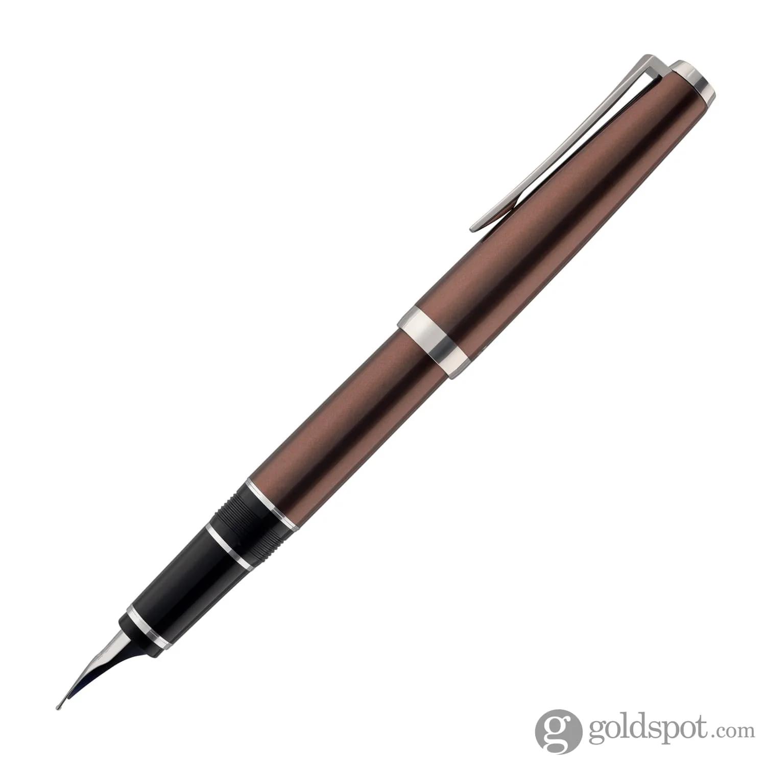 4790-pilot-metal-falcon-fountain-pen-in-brown-soft-flexible-3.webp Pilot Metal Falcon Fountain Pen in Brown - Soft Flexible