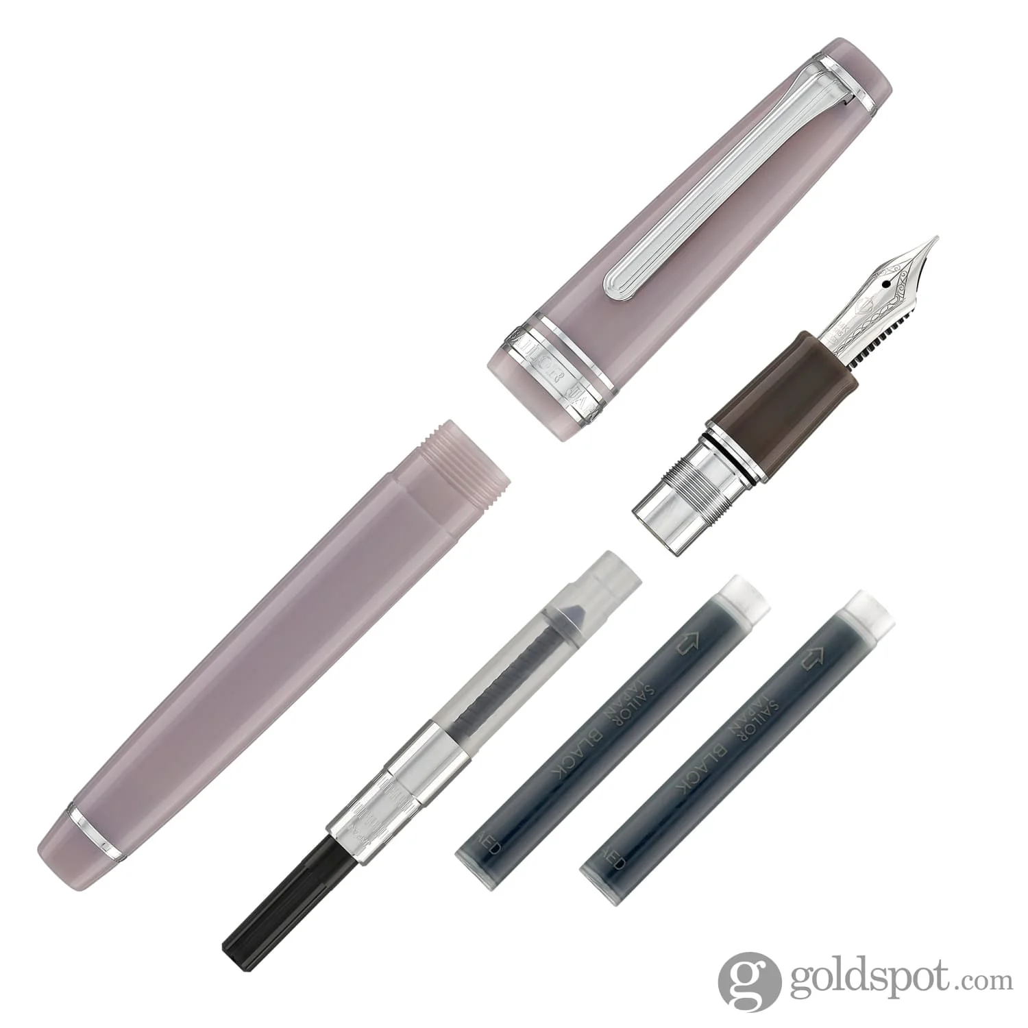 Sailor Pro Gear Slim Shikiori Sansui Fountain Pen in Autumn - Winter - "Kamoshika" with Rhodium Trim - Medium Fine Point