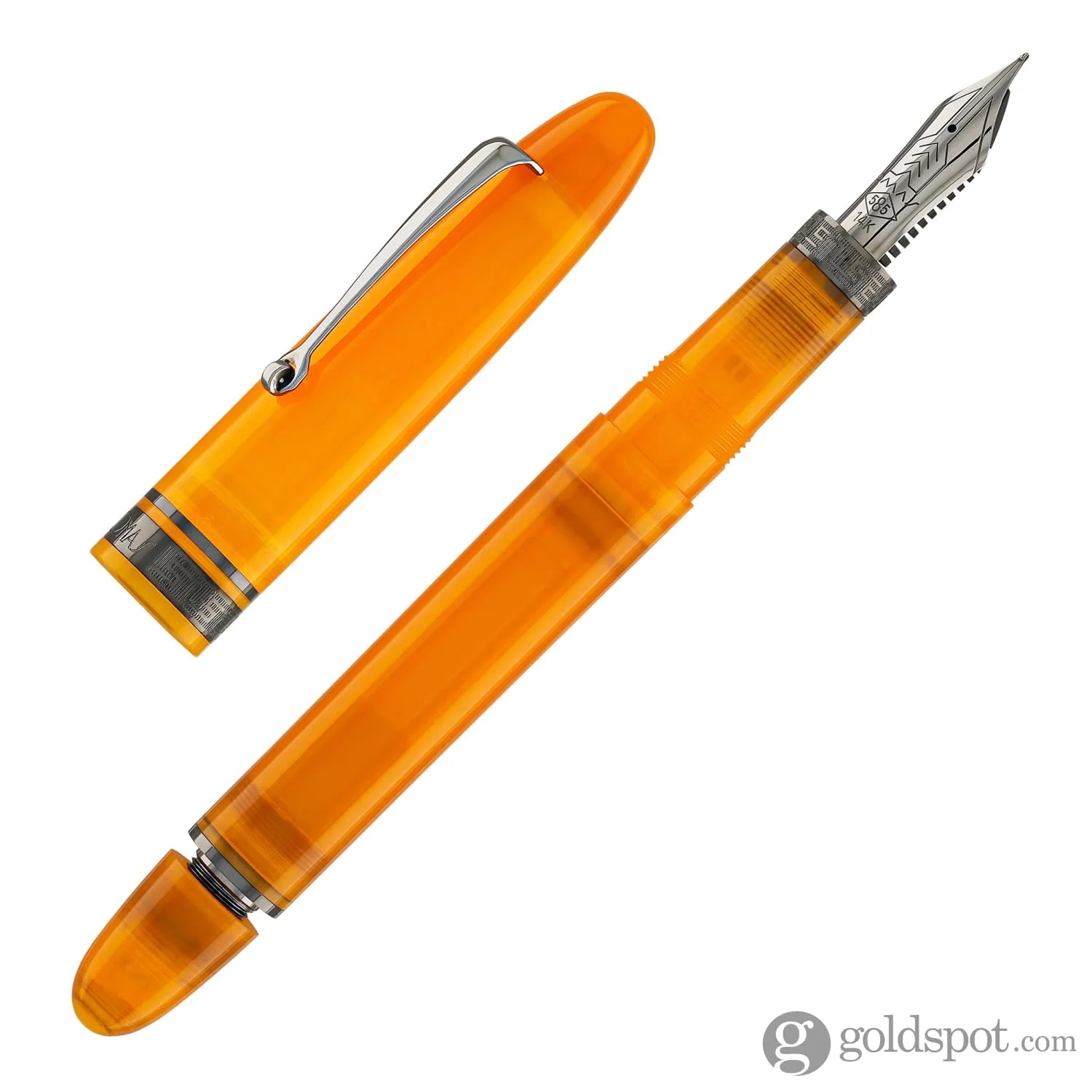 Omas Ogiva Fountain Pen in Arancione with Black Trim