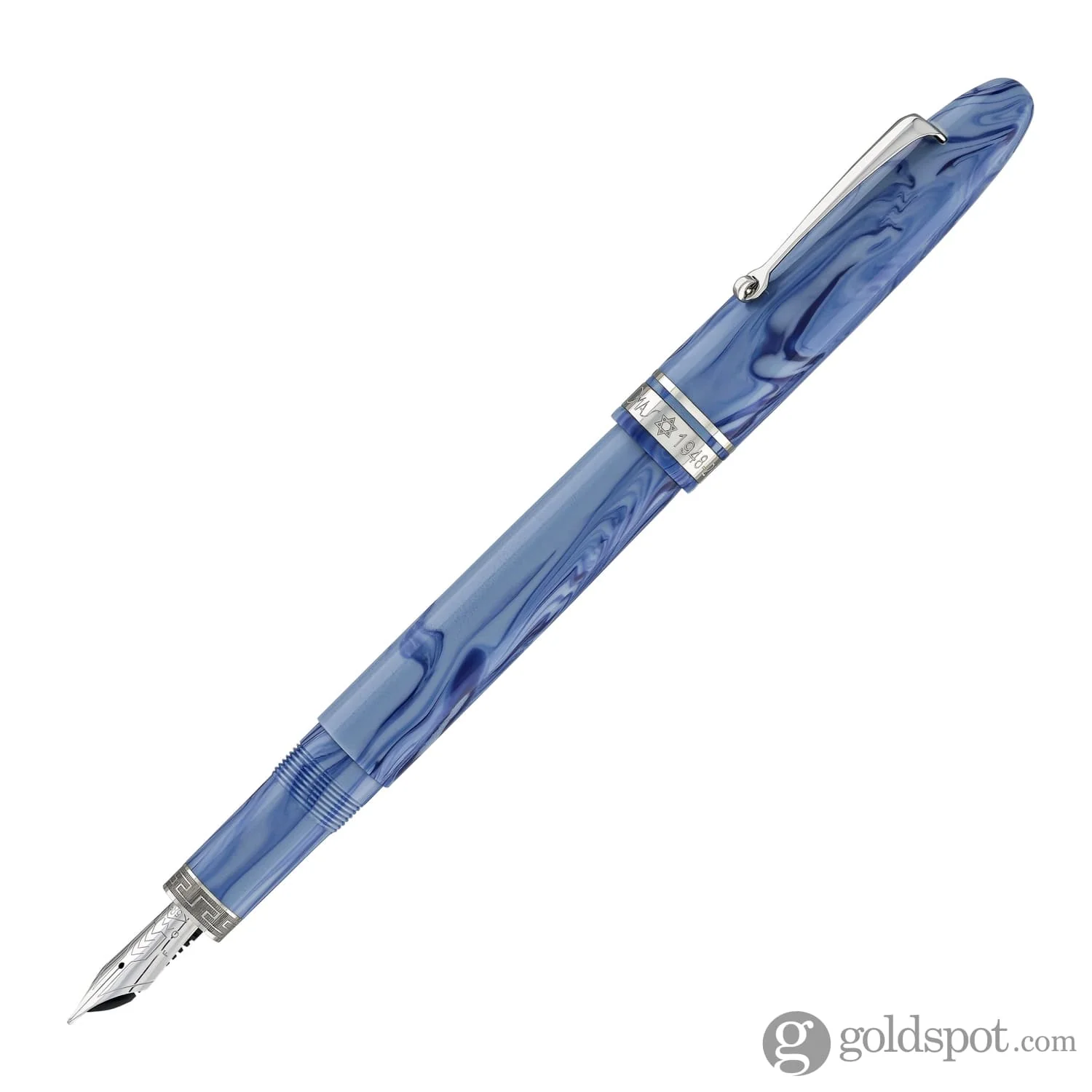 Omas Ogiva Israel Limited Edition Fountain Pen with Silver Trim