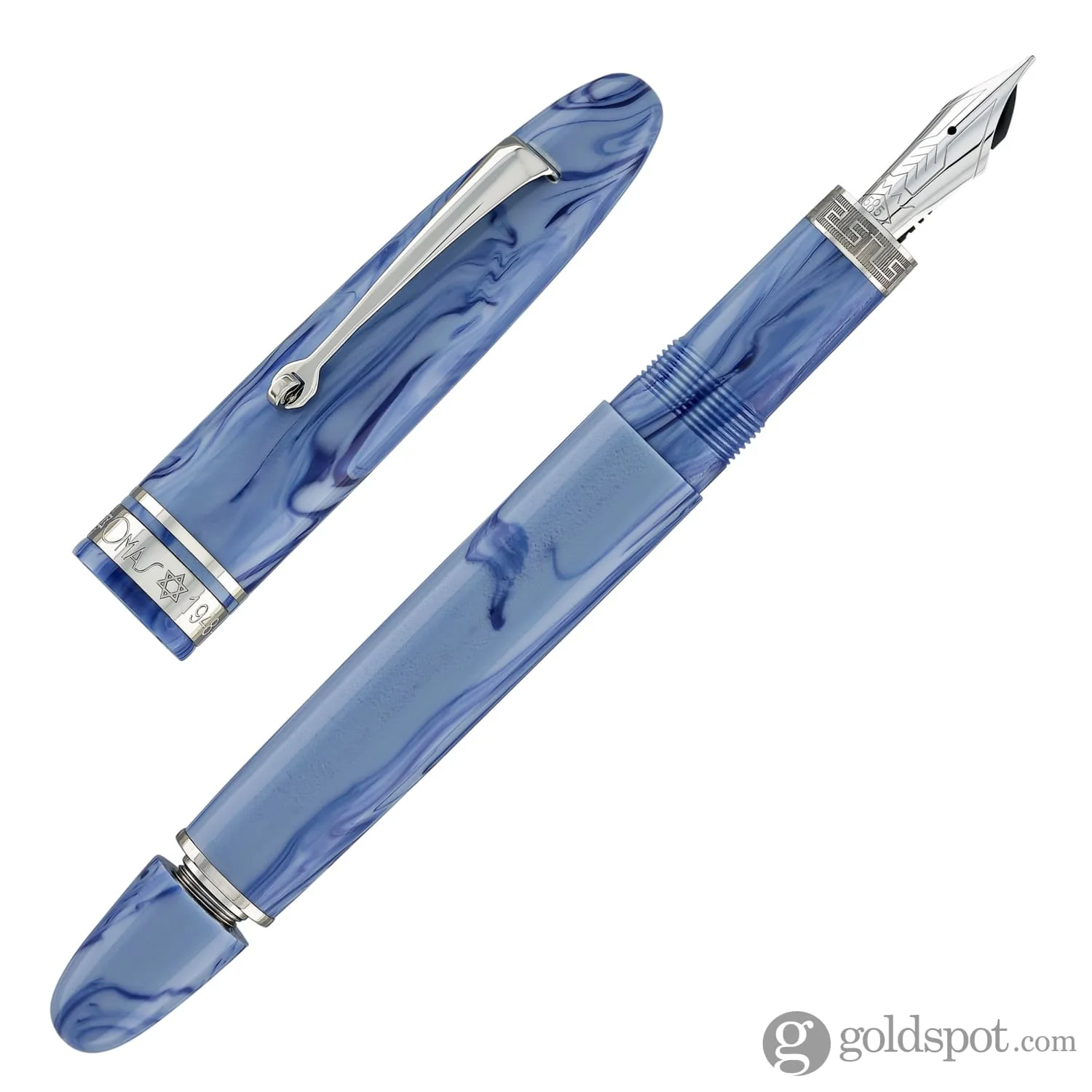 Omas Ogiva Israel Limited Edition Fountain Pen with Silver Trim