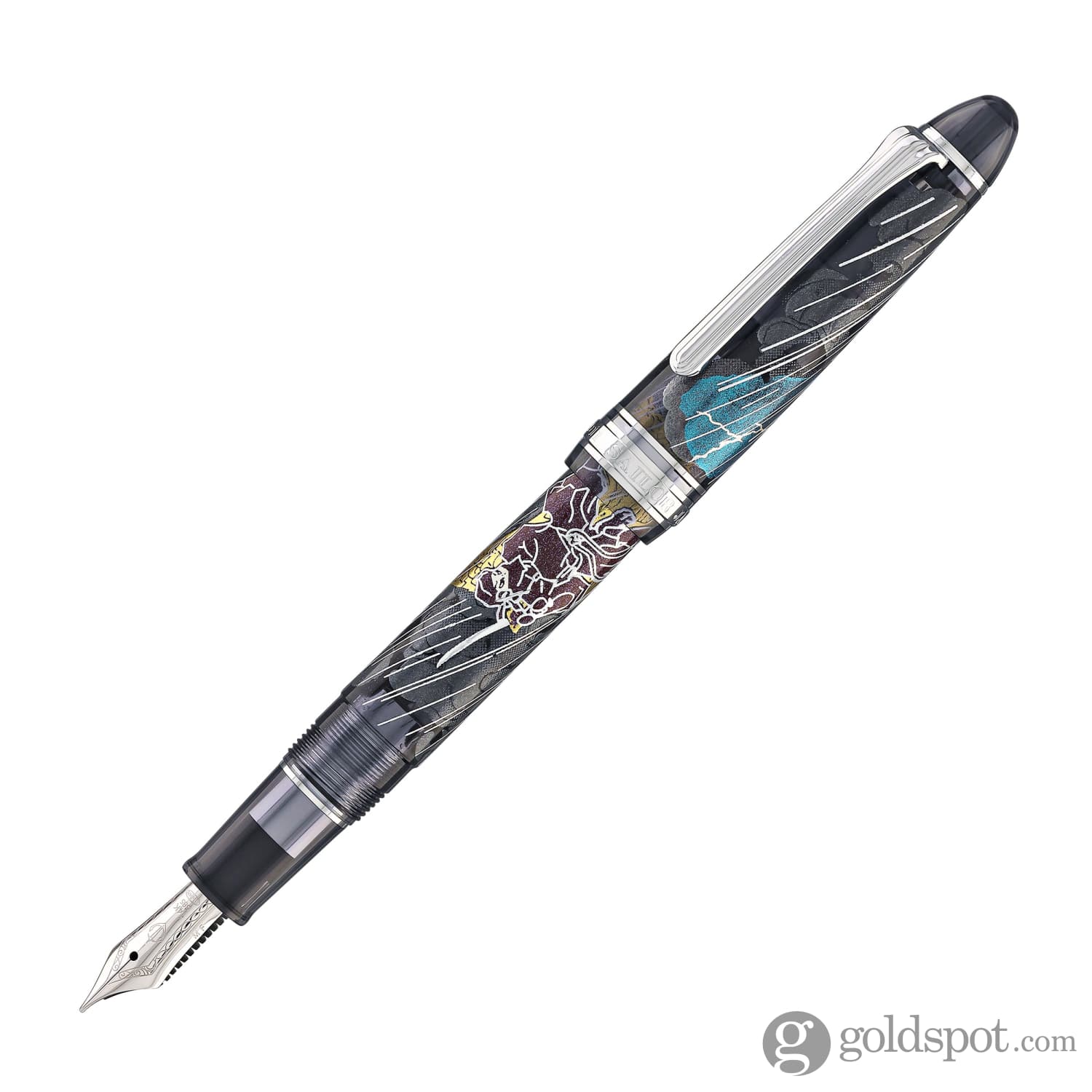 4857-sailor-1911-standard-ninja-fountain-pen-in-shachihoko-with-rhodium-trim-14k-gold-4.jpg Sailor 1911 Standard Ninja Fountain Pen in Shachihoko with Rhodium Trim - 14K Gold