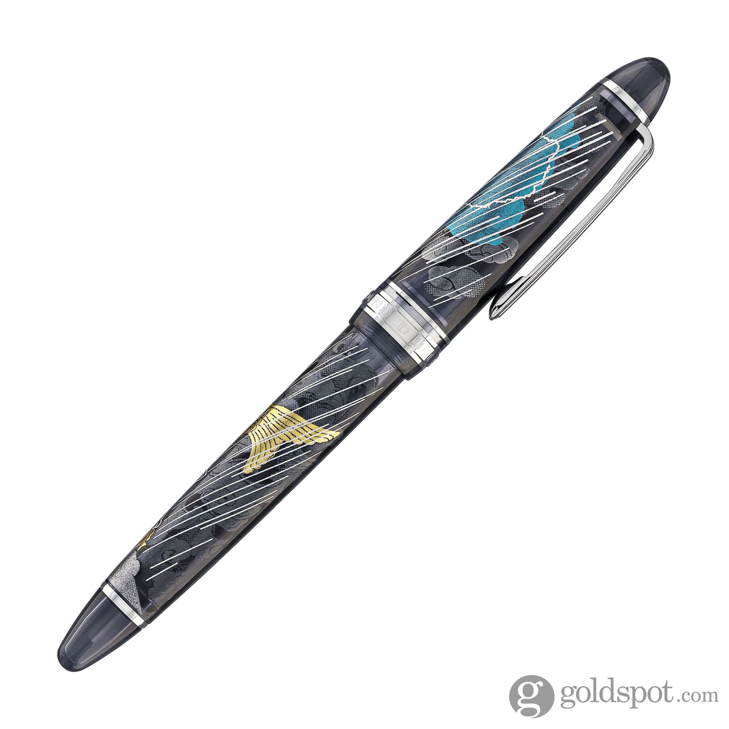 4857-sailor-1911-standard-ninja-fountain-pen-in-shachihoko-with-rhodium-trim-14k-gold-7.jpg Sailor 1911 Standard Ninja Fountain Pen in Shachihoko with Rhodium Trim - 14K Gold