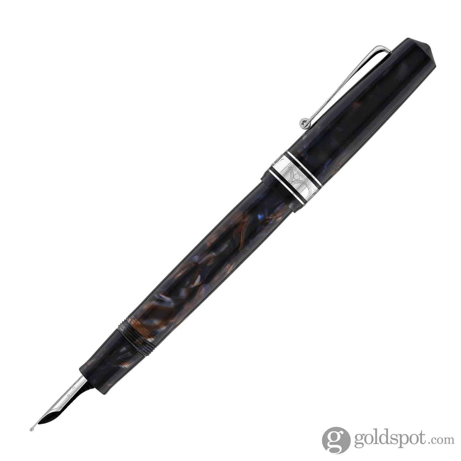 4873-omas-bologna-fountain-pen-in-galassia-with-silver-trim-4.webp Omas Bologna Fountain Pen in Galassia with Silver Trim