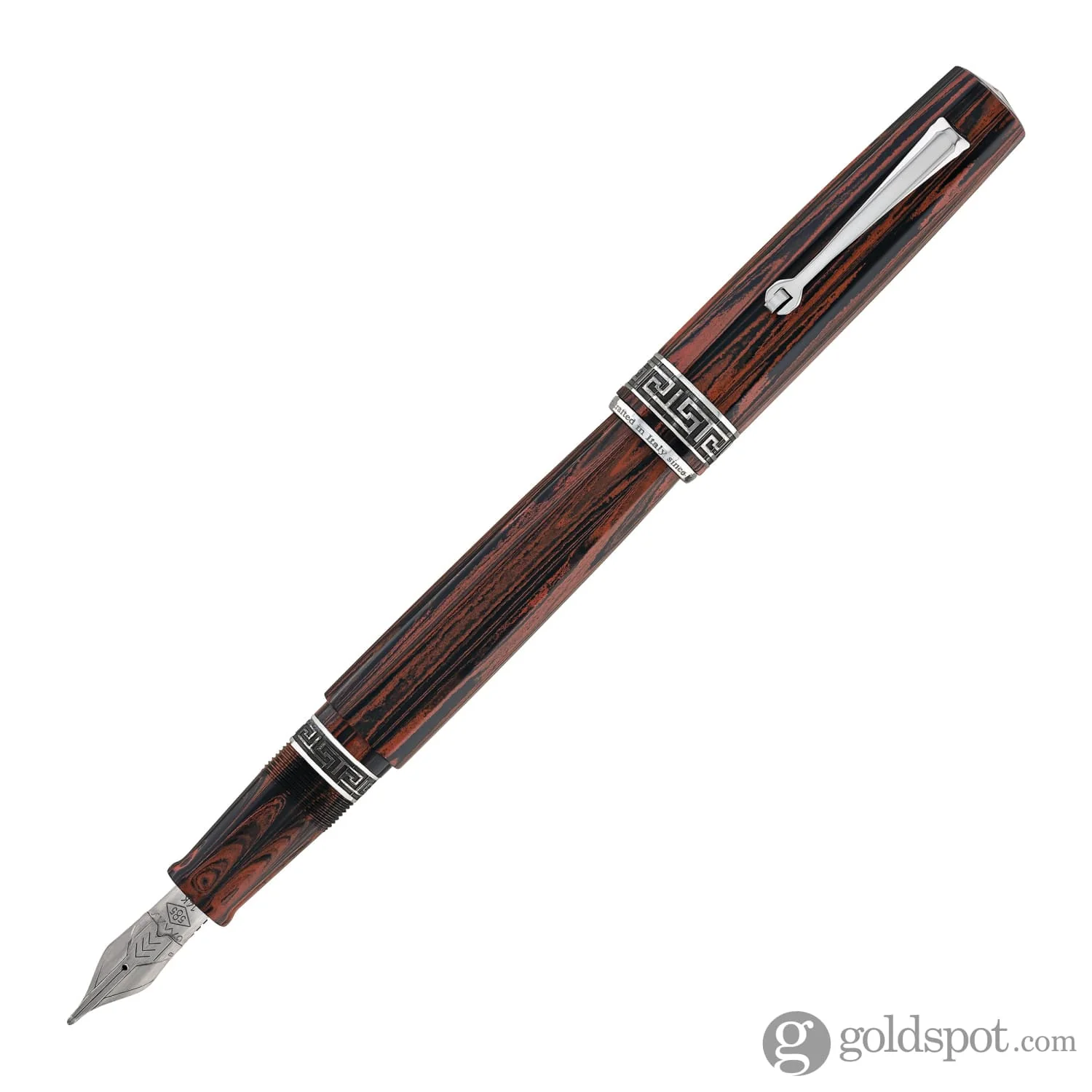 Omas Paragon Calligrafia in Red Ebonite with Ruthenium Trim