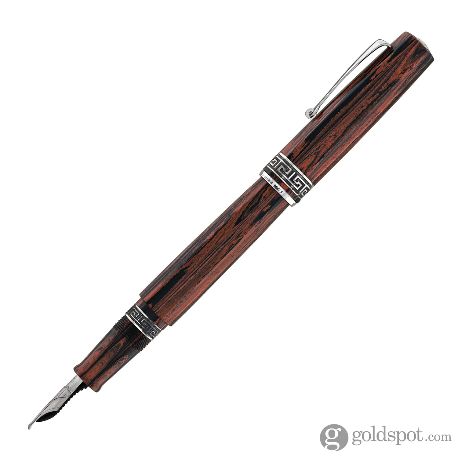 Omas Paragon Calligrafia in Red Ebonite with Ruthenium Trim