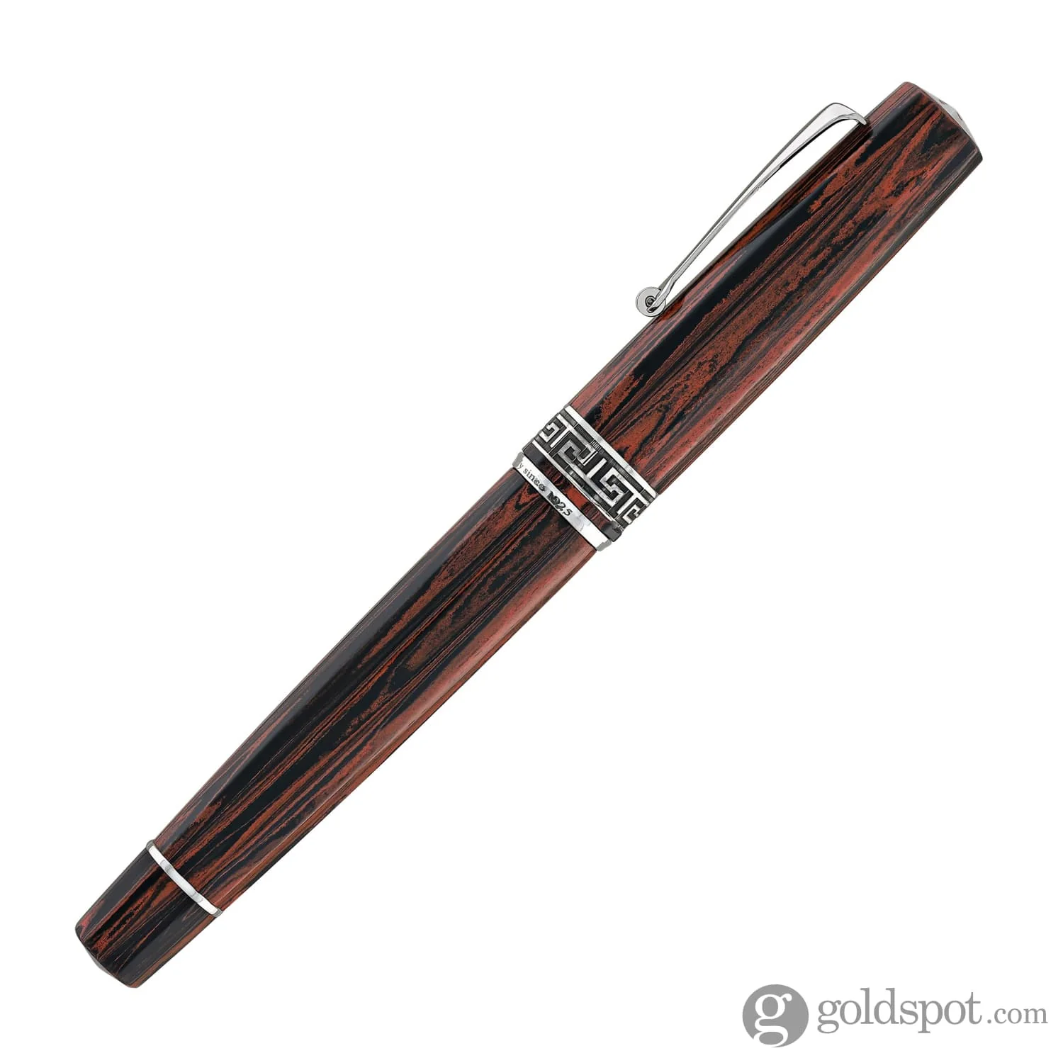 Omas Paragon Calligrafia in Red Ebonite with Ruthenium Trim