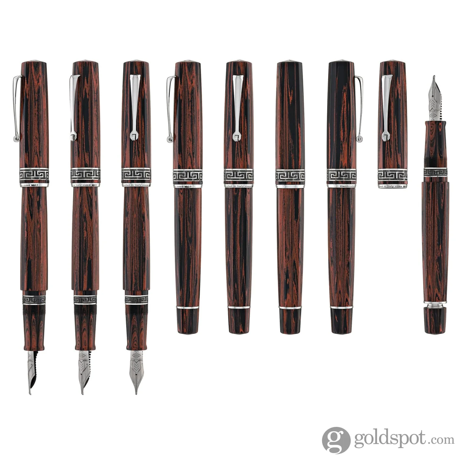 Omas Paragon Calligrafia in Red Ebonite with Ruthenium Trim