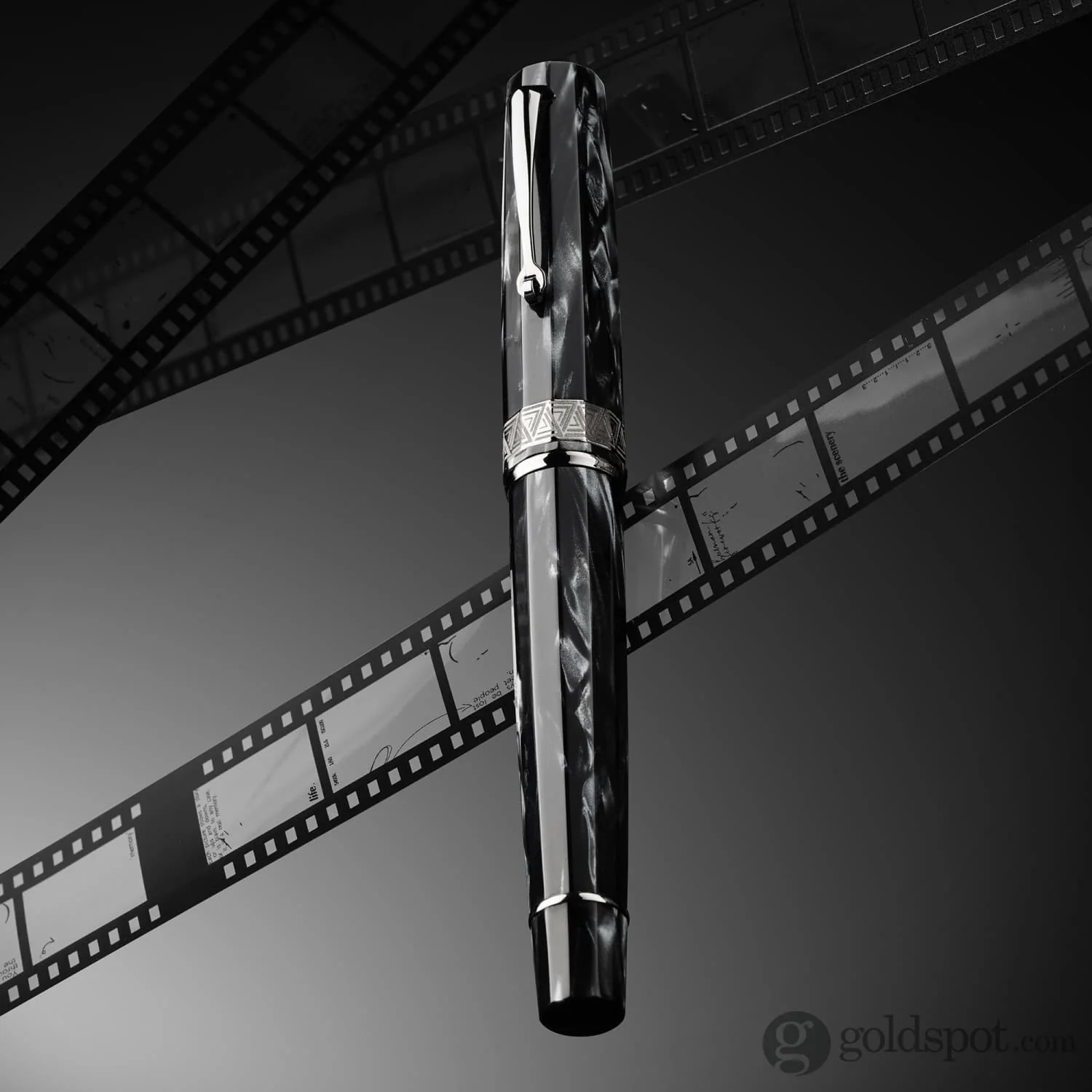 Omas Paragon Fountain Pen in Grigio Perla with Ruthenium Trim