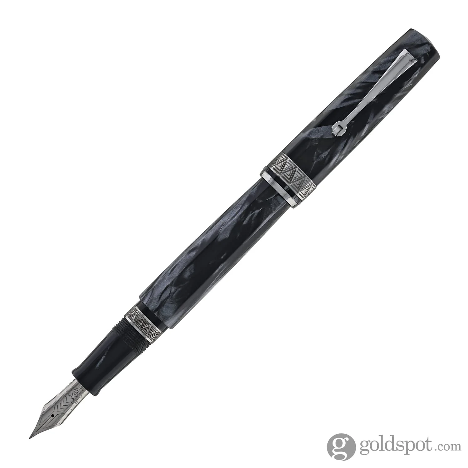 Omas Paragon Fountain Pen in Grigio Perla with Ruthenium Trim