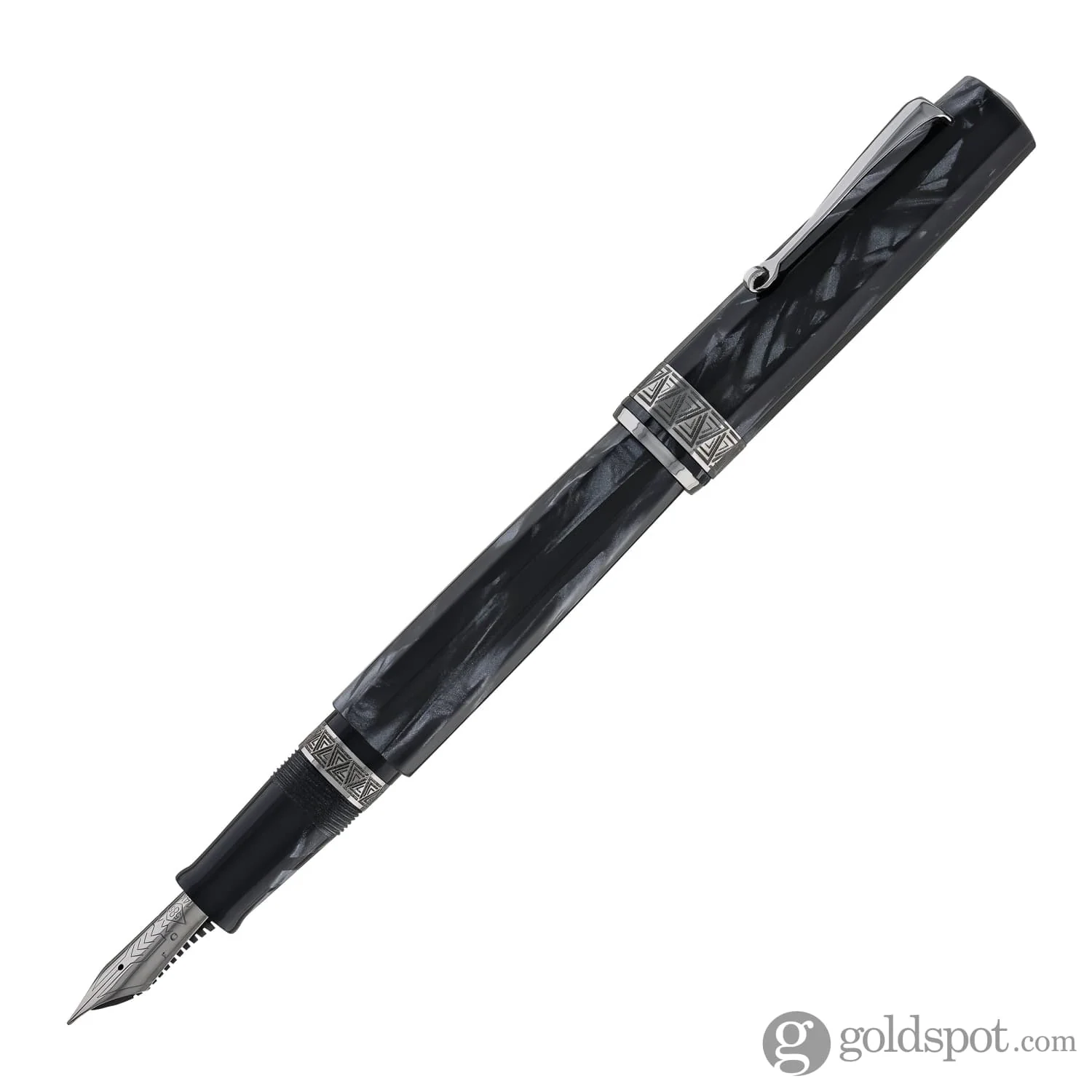 Omas Paragon Fountain Pen in Grigio Perla with Ruthenium Trim