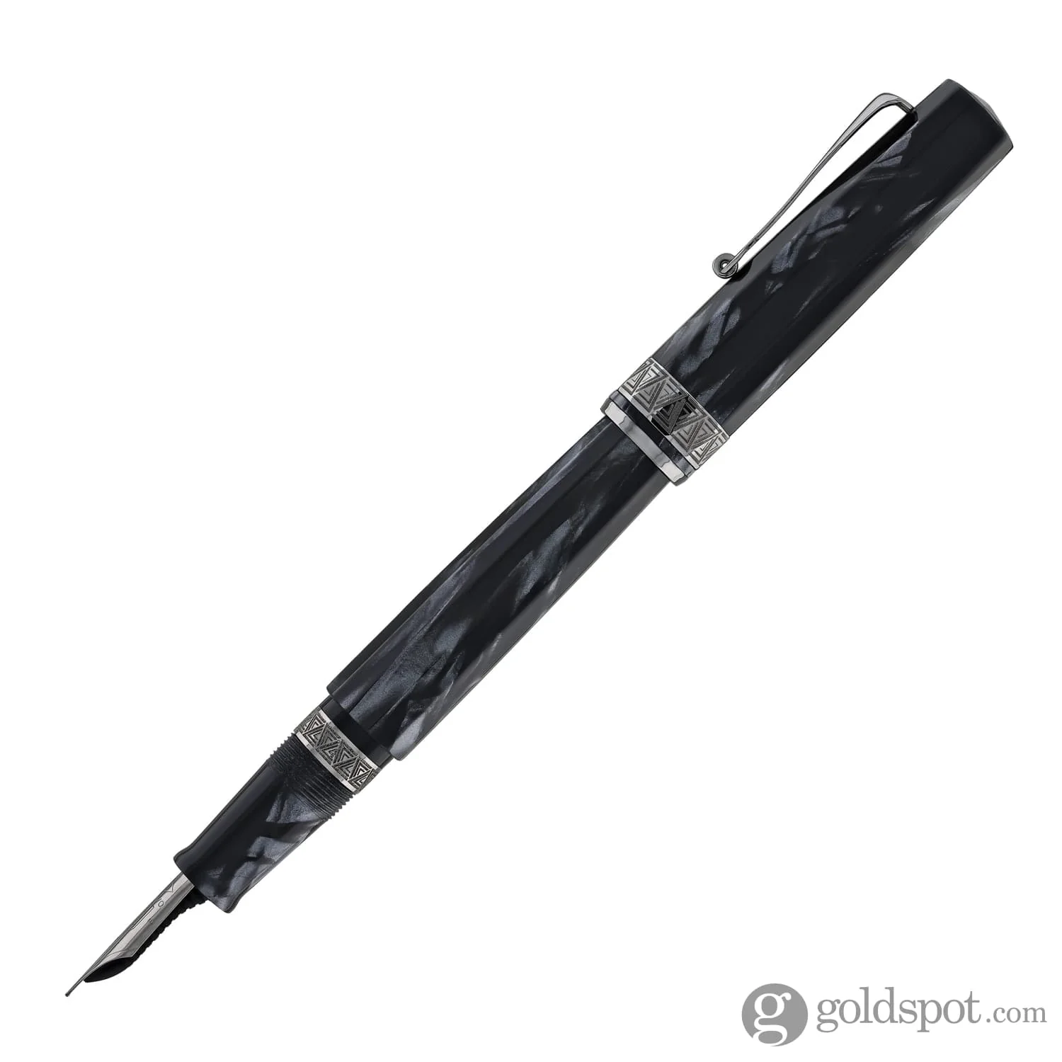 Omas Paragon Fountain Pen in Grigio Perla with Ruthenium Trim