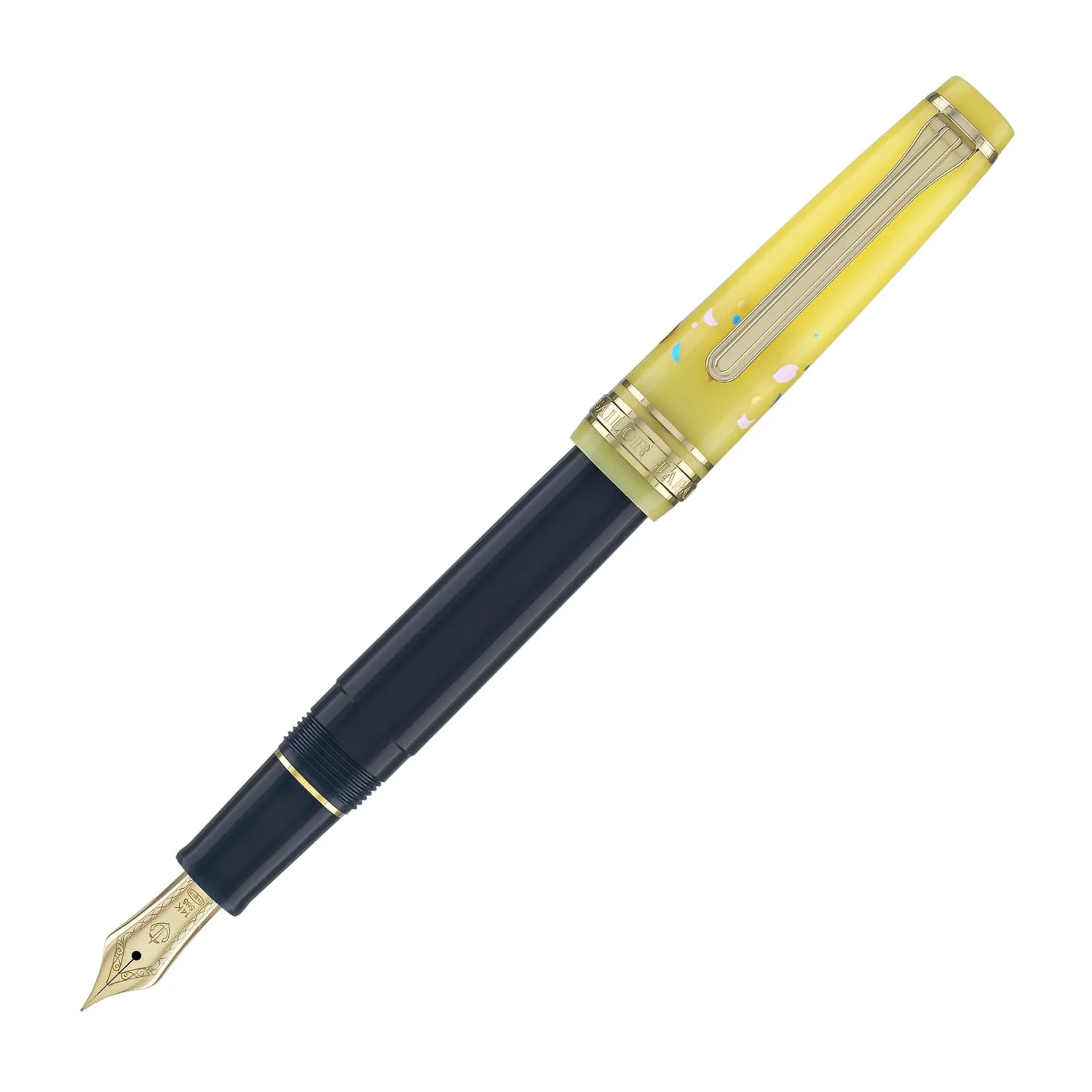4887-sailor-professional-gear-slim-princess-raden-fountain-pen-in-princess-ochikubo-with-gold-ip-14k-gold-1.webp Sailor Professional Gear Slim 'Princess Raden' Fountain Pen in Princess Ochikubo with Gold IP - 14K Gold