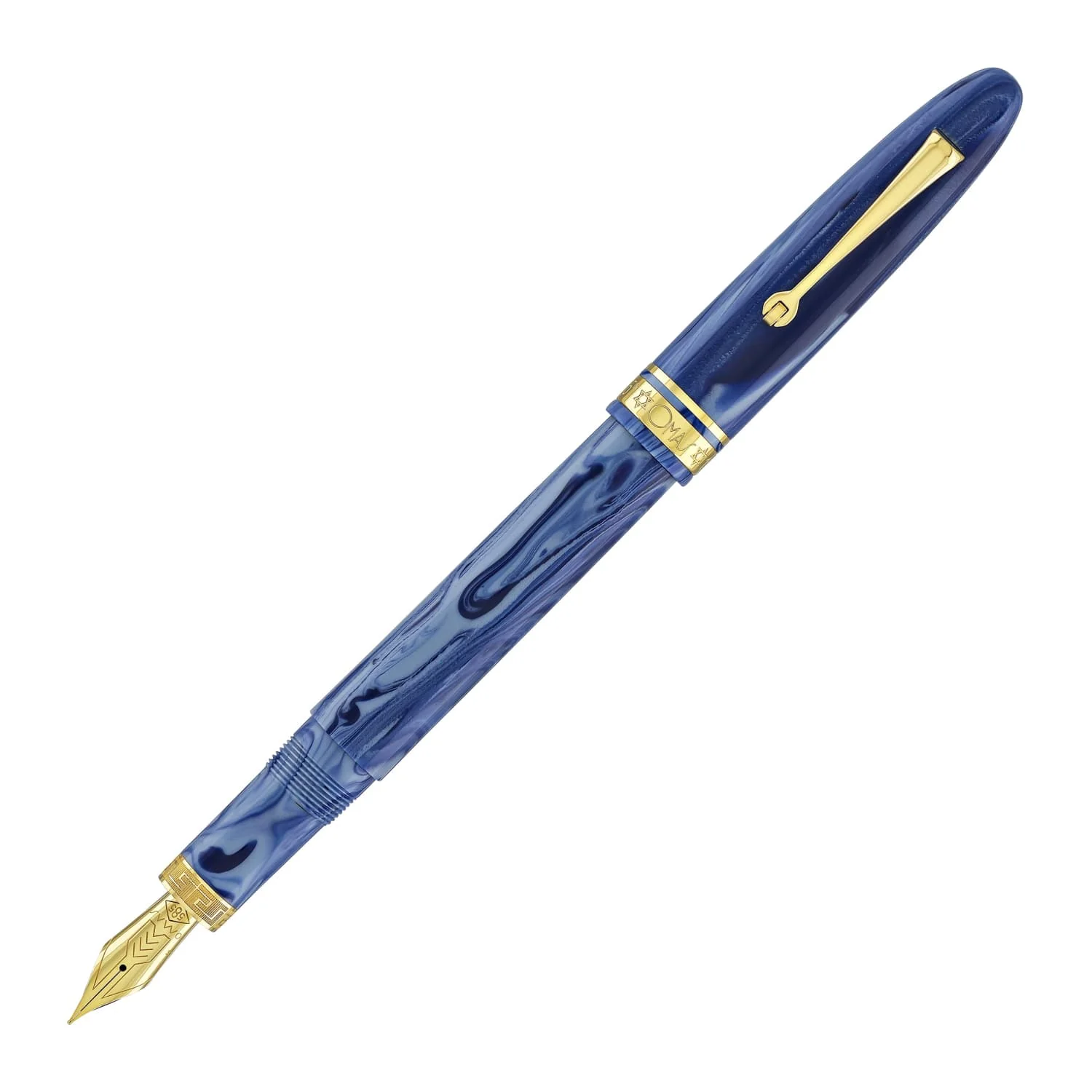 4891-omas-ogiva-israel-limited-edition-fountain-pen-with-gold-trim-1.webp Omas Ogiva Israel Limited Edition Fountain Pen with Gold Trim