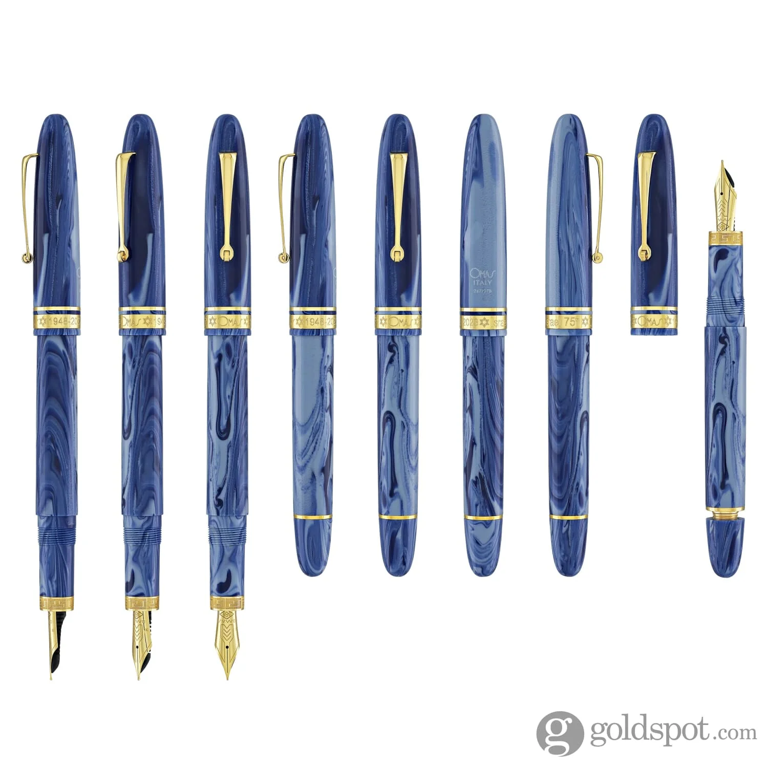 4891-omas-ogiva-israel-limited-edition-fountain-pen-with-gold-trim-8.webp Omas Ogiva Israel Limited Edition Fountain Pen with Gold Trim