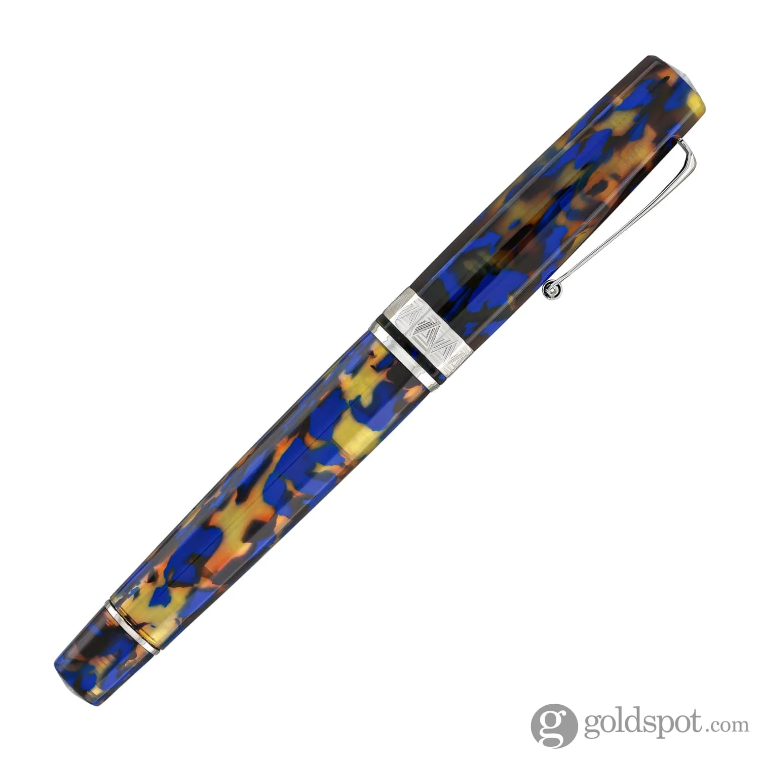 4894-omas-paragon-fountain-pen-in-blue-lucens-with-silver-trim-6.webp Omas Paragon Fountain Pen in Blue Lucens with Silver Trim