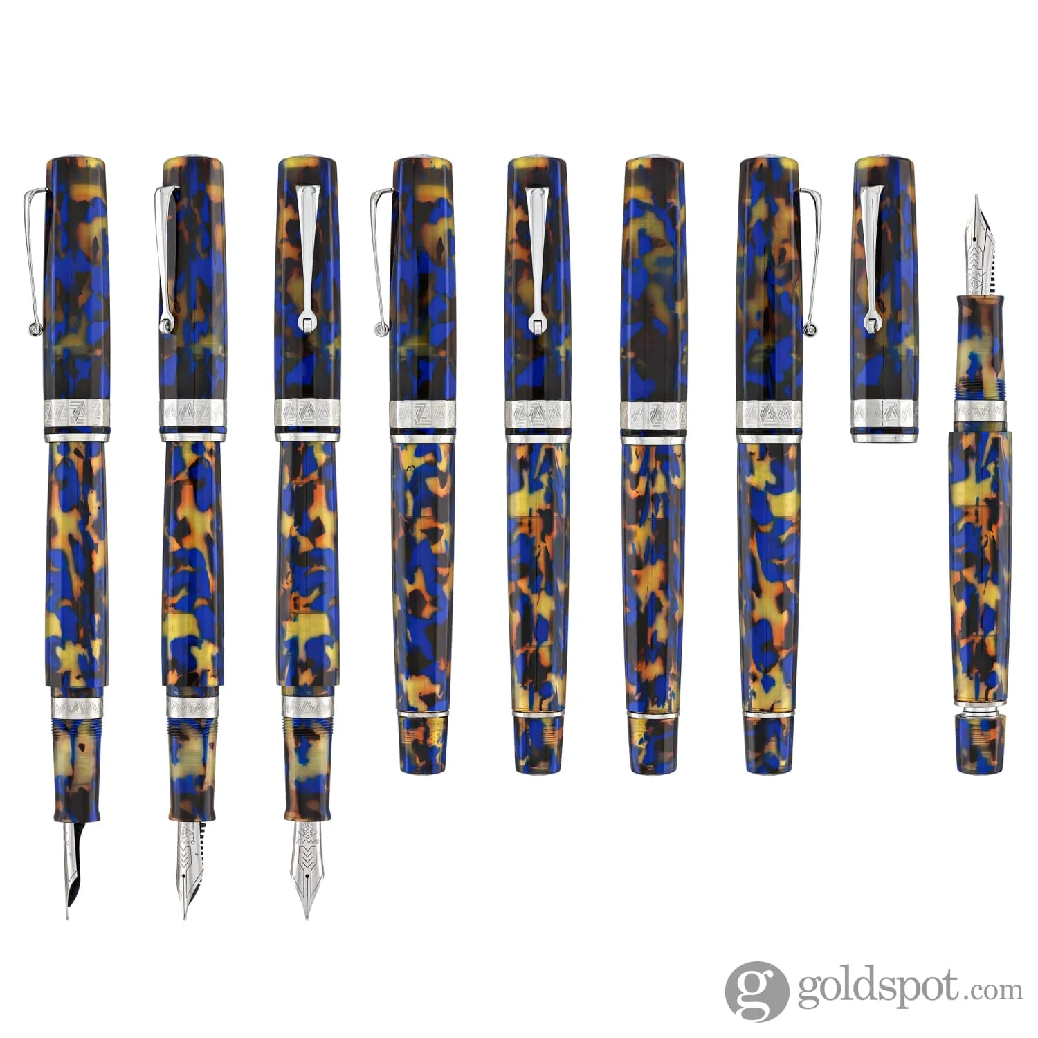 4894-omas-paragon-fountain-pen-in-blue-lucens-with-silver-trim-8.webp Omas Paragon Fountain Pen in Blue Lucens with Silver Trim