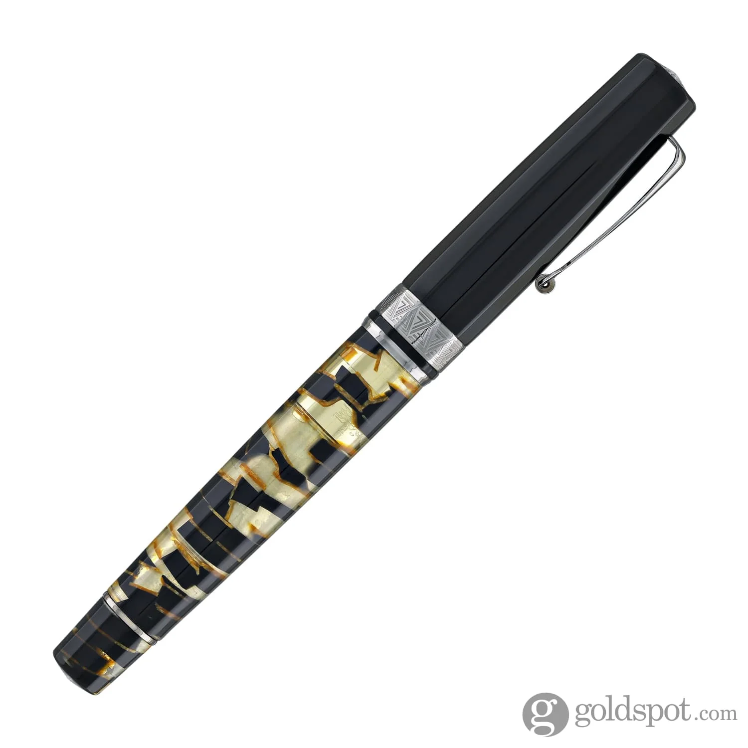 Omas Paragon Fountain Pen in Black Lucens with Black Trim
