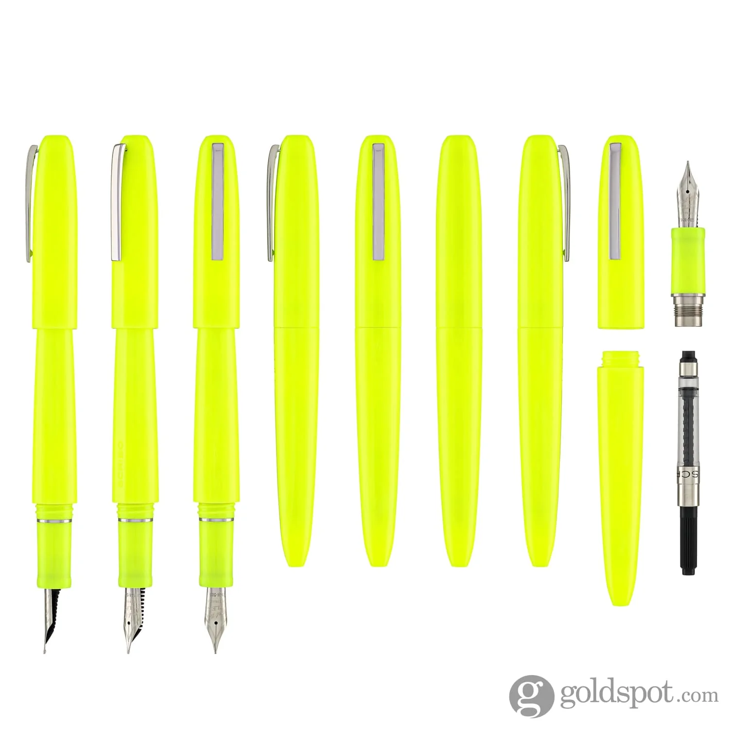 Scribo Piuma Fountain Pen in Art (Fluorescent Yellow)