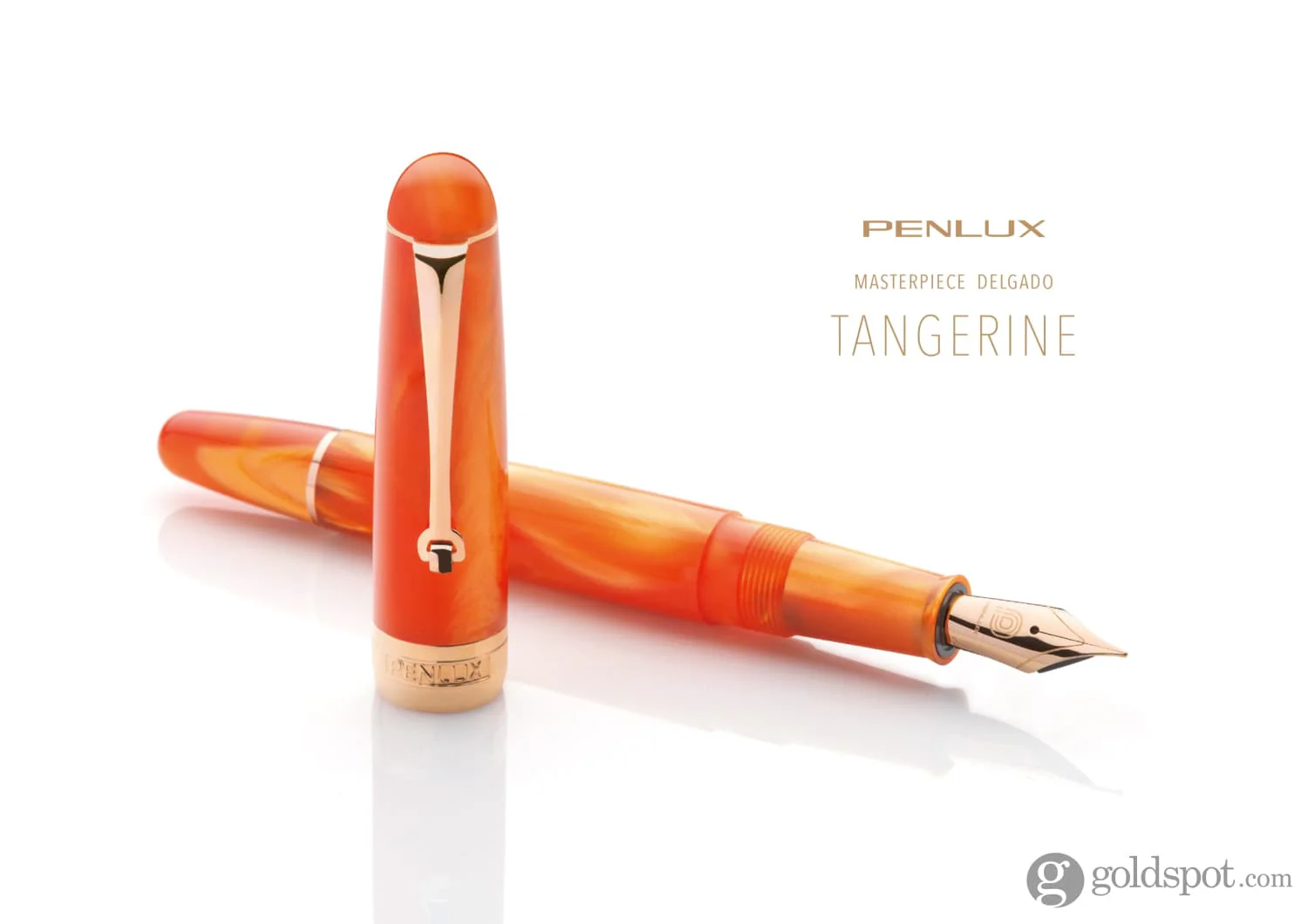 Penlux Masterpiece Delgado Fountain Pen in Tangerine