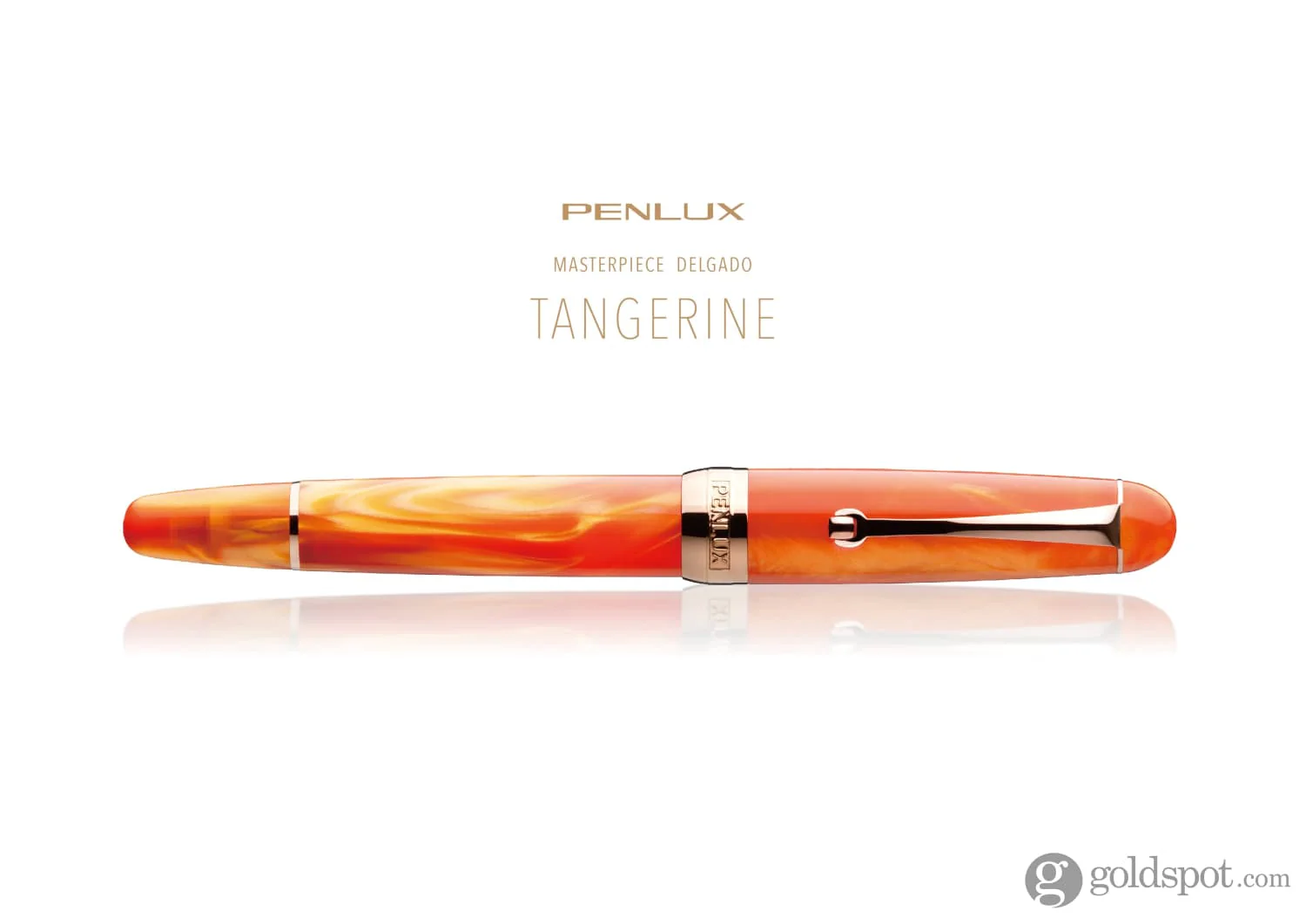 Penlux Masterpiece Delgado Fountain Pen in Tangerine