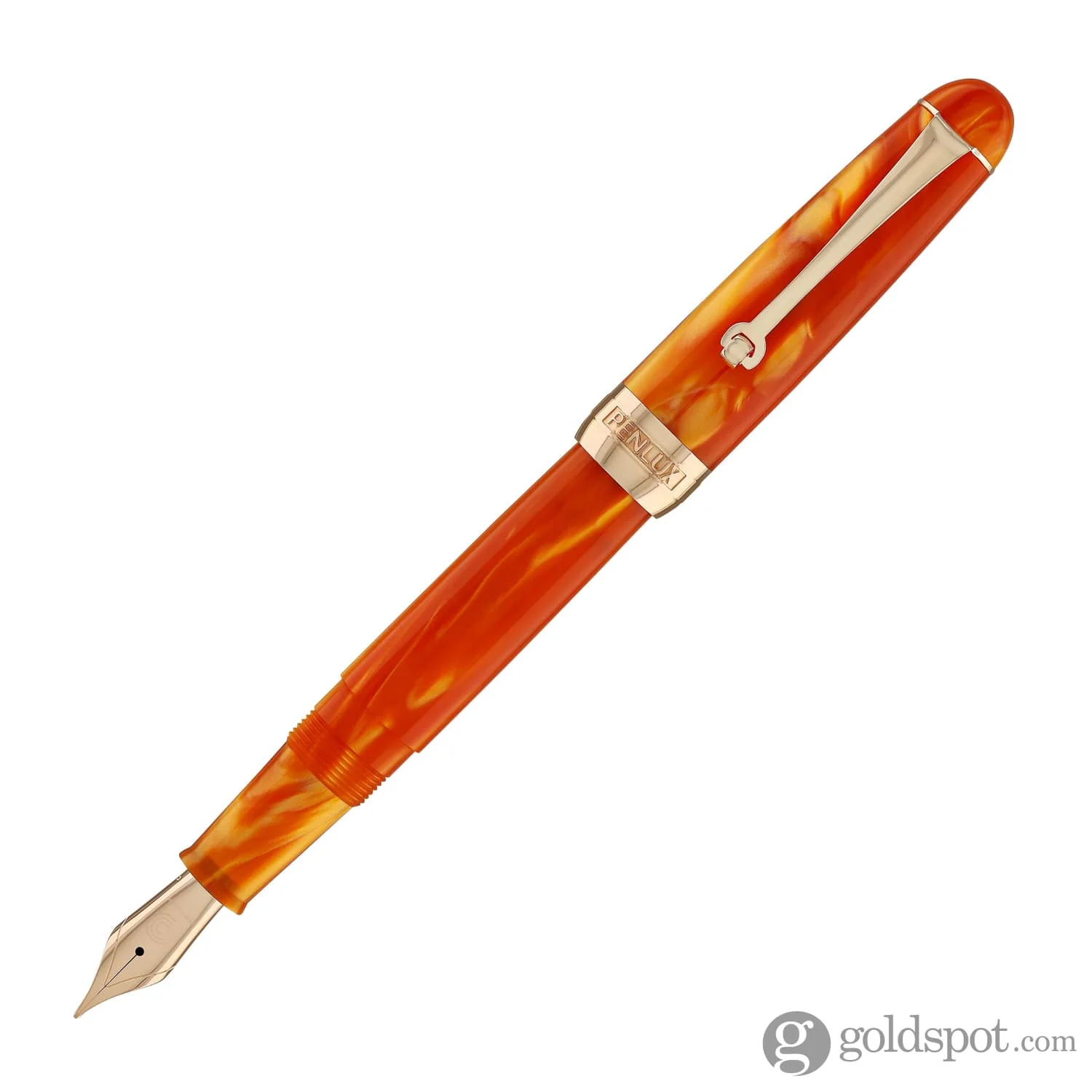 Penlux Masterpiece Delgado Fountain Pen in Tangerine