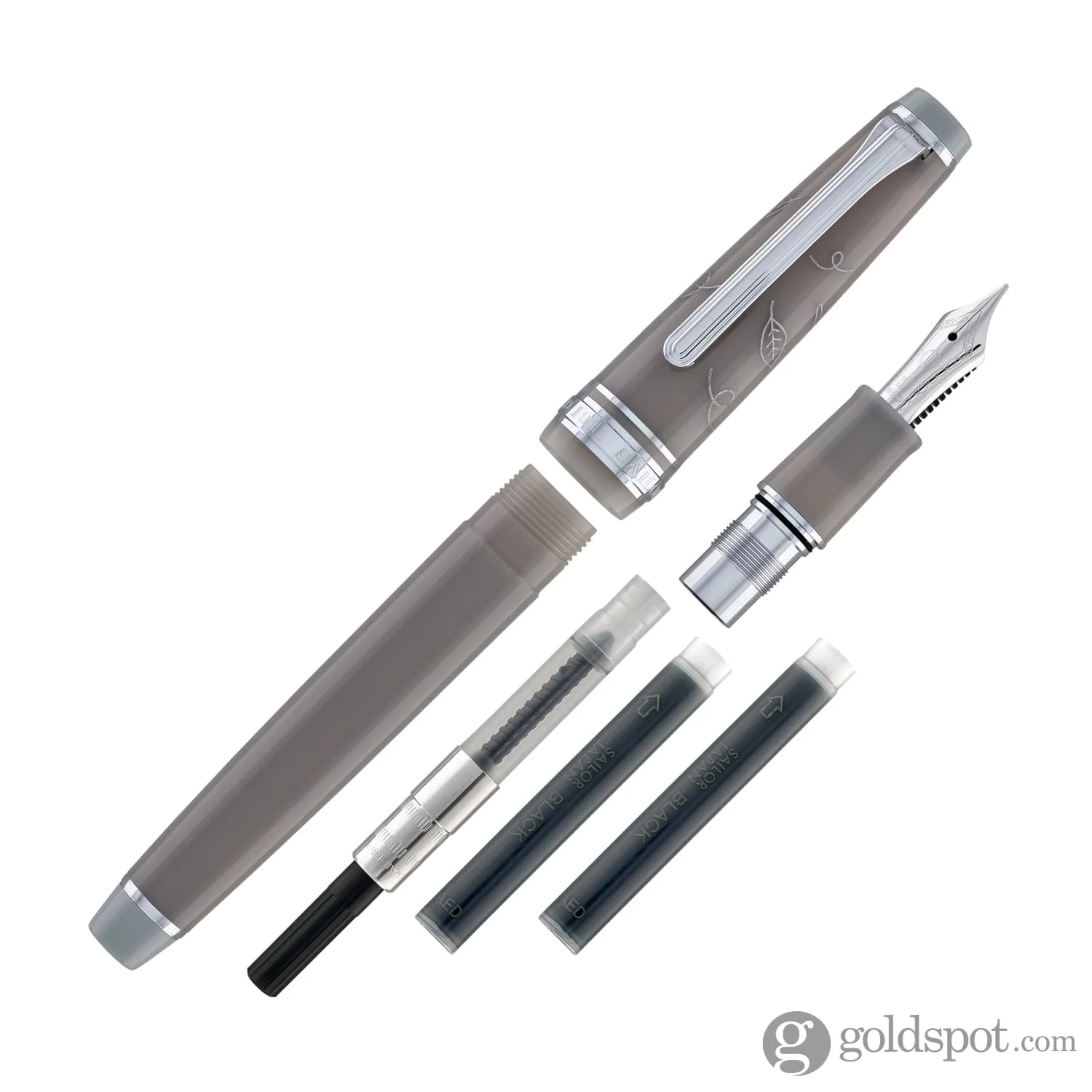 4948-sailor-pro-gear-slim-japanese-scenery-series-fountain-pen-in-kogarashi-14kt-gold-8.webp Sailor Pro Gear Slim Japanese Scenery Series Fountain Pen in Kogarashi - 14kt Gold