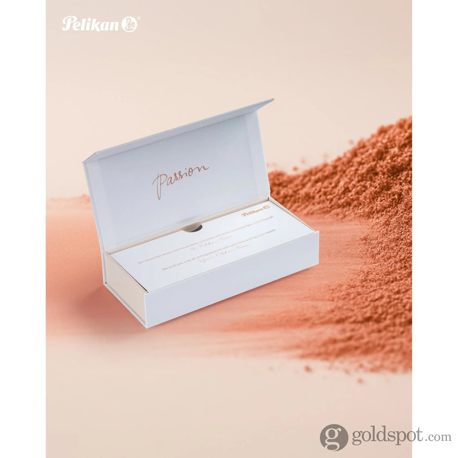 Pelikan Souveran 600 Fountain Pen in White & Rose Gold Trim