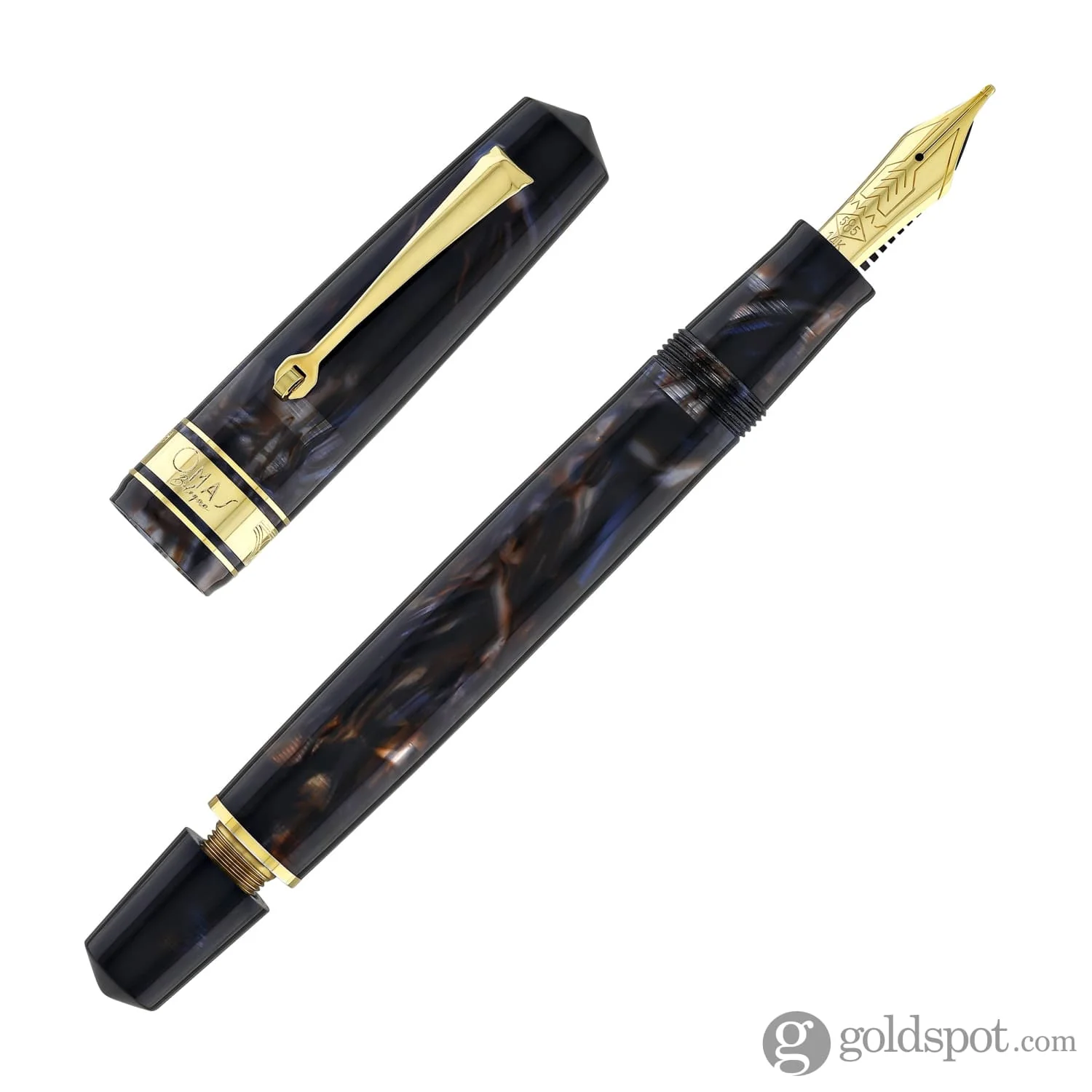 4977-omas-bologna-fountain-pen-in-galassia-with-gold-trim-7.webp Omas Bologna Fountain Pen in Galassia with Gold Trim
