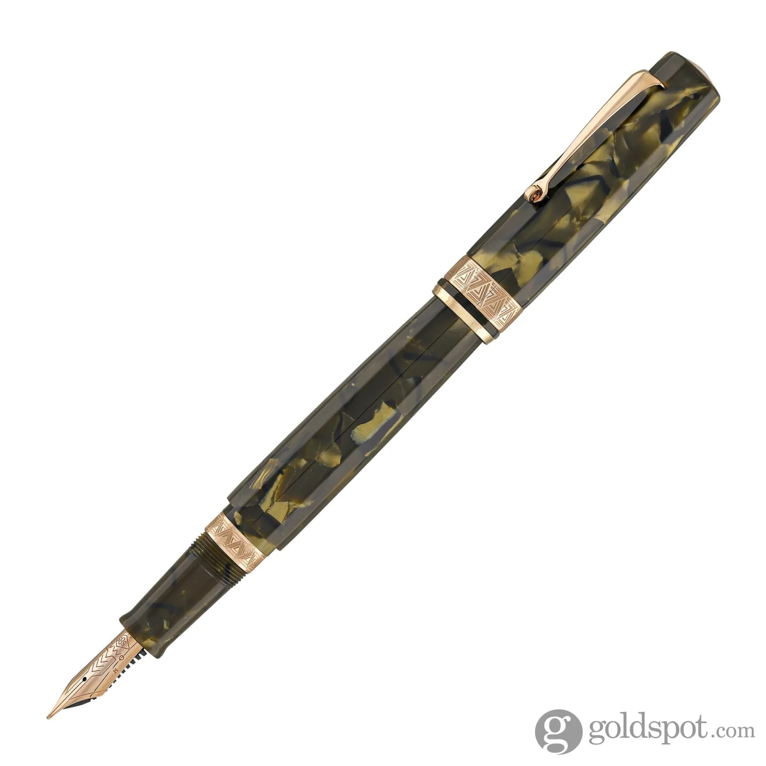 4993-omas-paragon-fountain-pen-in-saft-green-with-rose-gold-trim-2.webp Omas Paragon Fountain Pen in Saft Green with Rose Gold Trim
