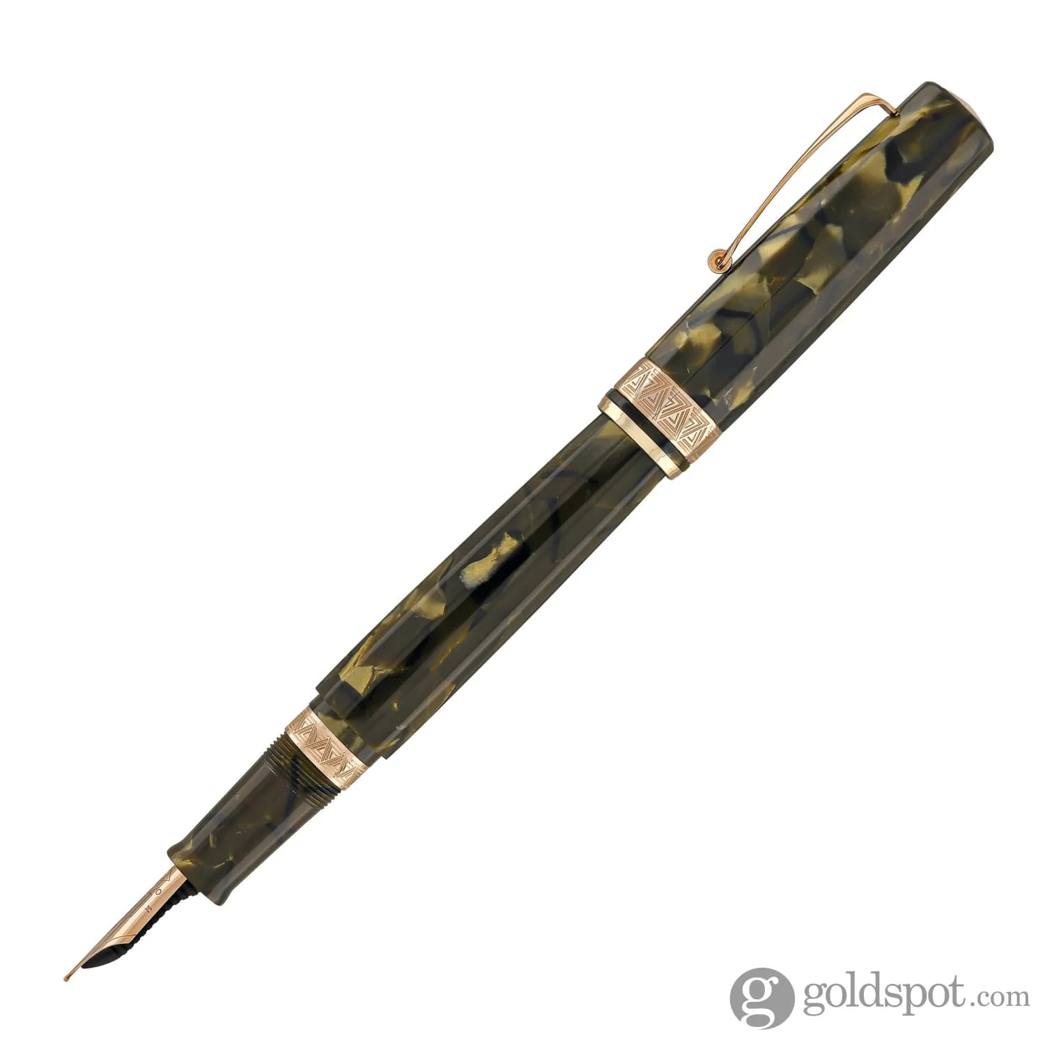4993-omas-paragon-fountain-pen-in-saft-green-with-rose-gold-trim-3.webp Omas Paragon Fountain Pen in Saft Green with Rose Gold Trim
