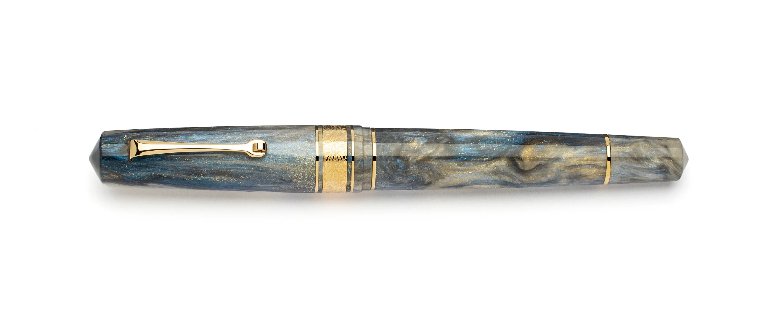 5003-leonardo-momento-zero-grande-2.0-fountain-pen-in-orchidea-blue-gold-trim-no.-8-size-nib-3.webp Leonardo Momento Zero Grande 2.0 Fountain Pen in Orchidea Blue, Gold Trim No. 8 Size Nib