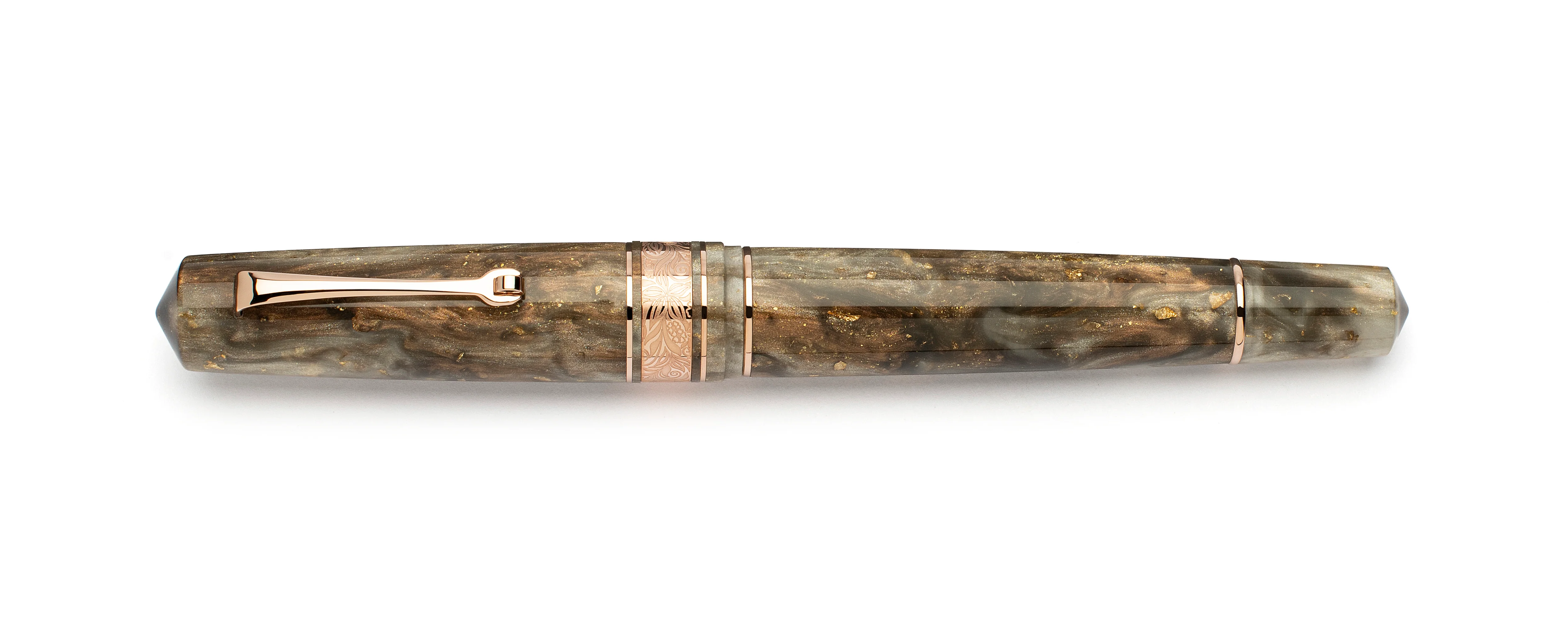 5033-leonardo-momento-zero-grande-2.0-fountain-pen-in-cosmos-chocolate-flower-with-rose-gold-trim-no.-6-nib-3.webp Leonardo Momento Zero Grande 2.0 Fountain Pen in Cosmos Chocolate Flower with Rose Gold Trim No. 6 Nib